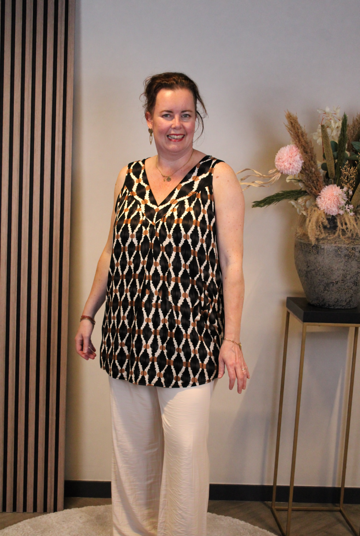 Dora | Bluse schwarz Langarm 52 bis 58