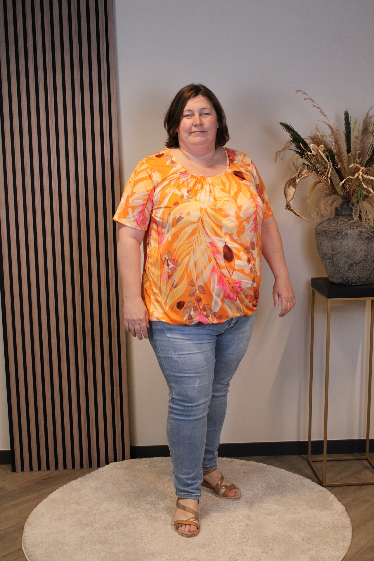 Dora | Bluse schwarz Langarm 52 bis 58