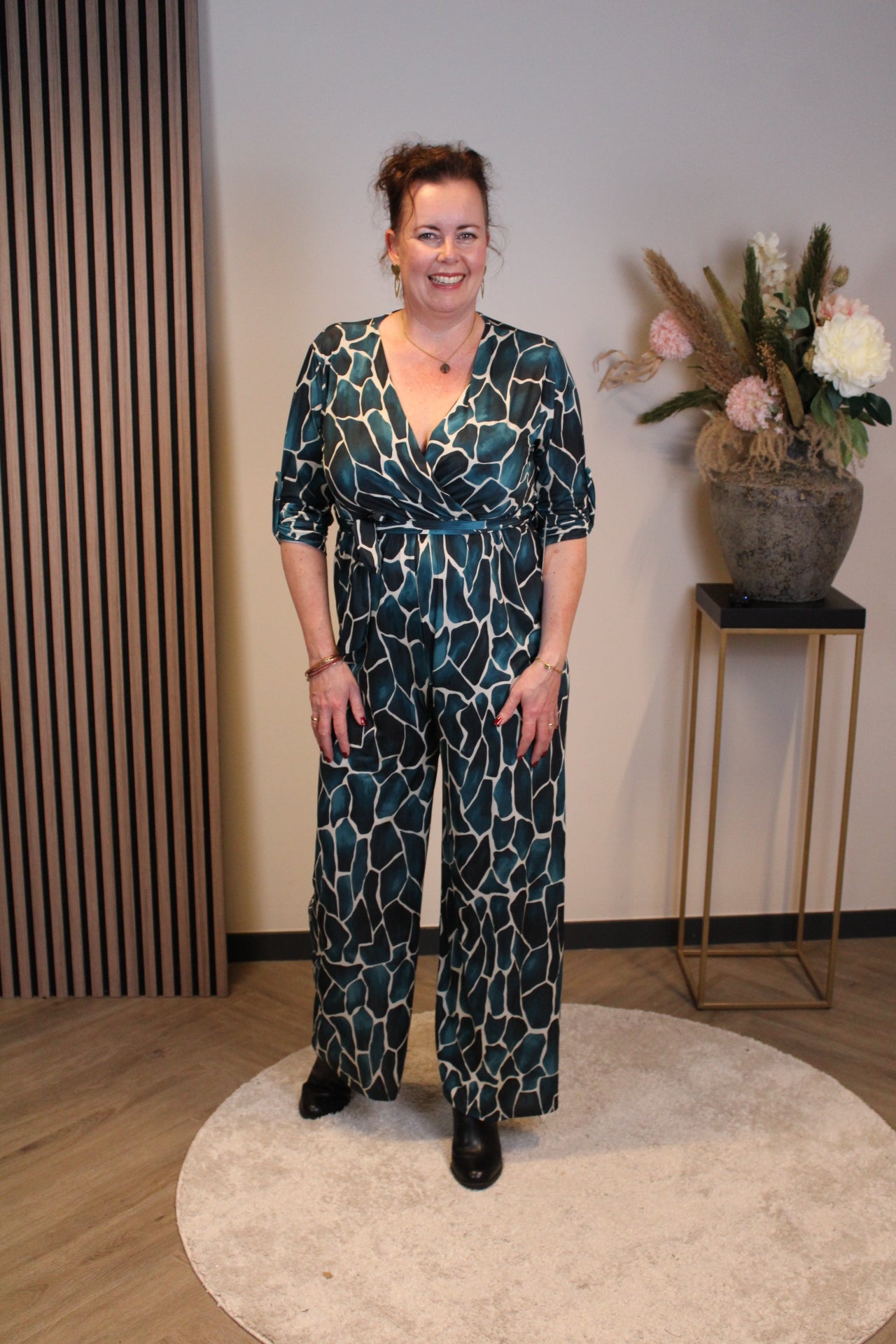 Dora | Bluse schwarz Langarm 52 bis 58