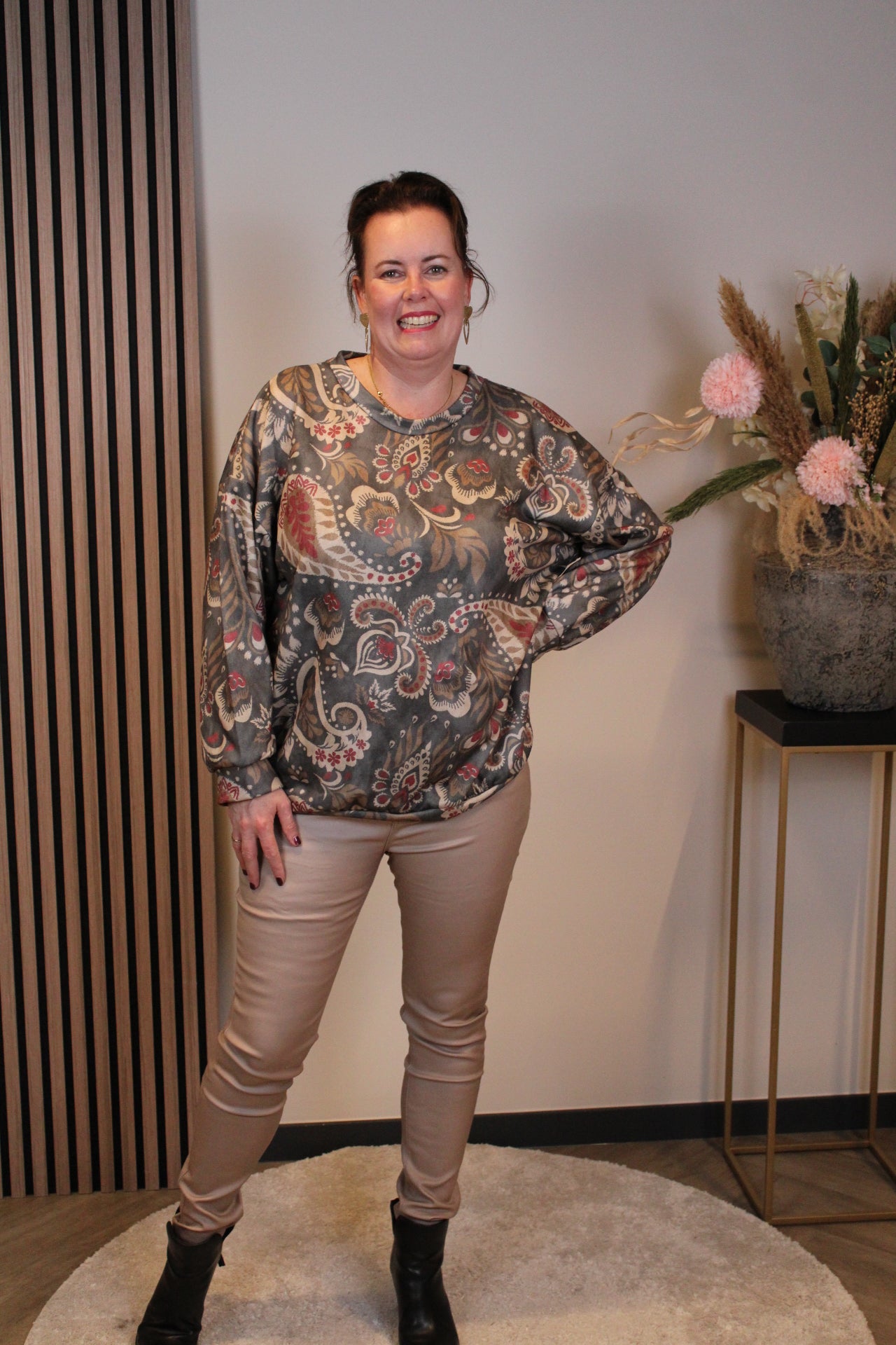 Mara | Bluse weiß Langarm 38 bis 48