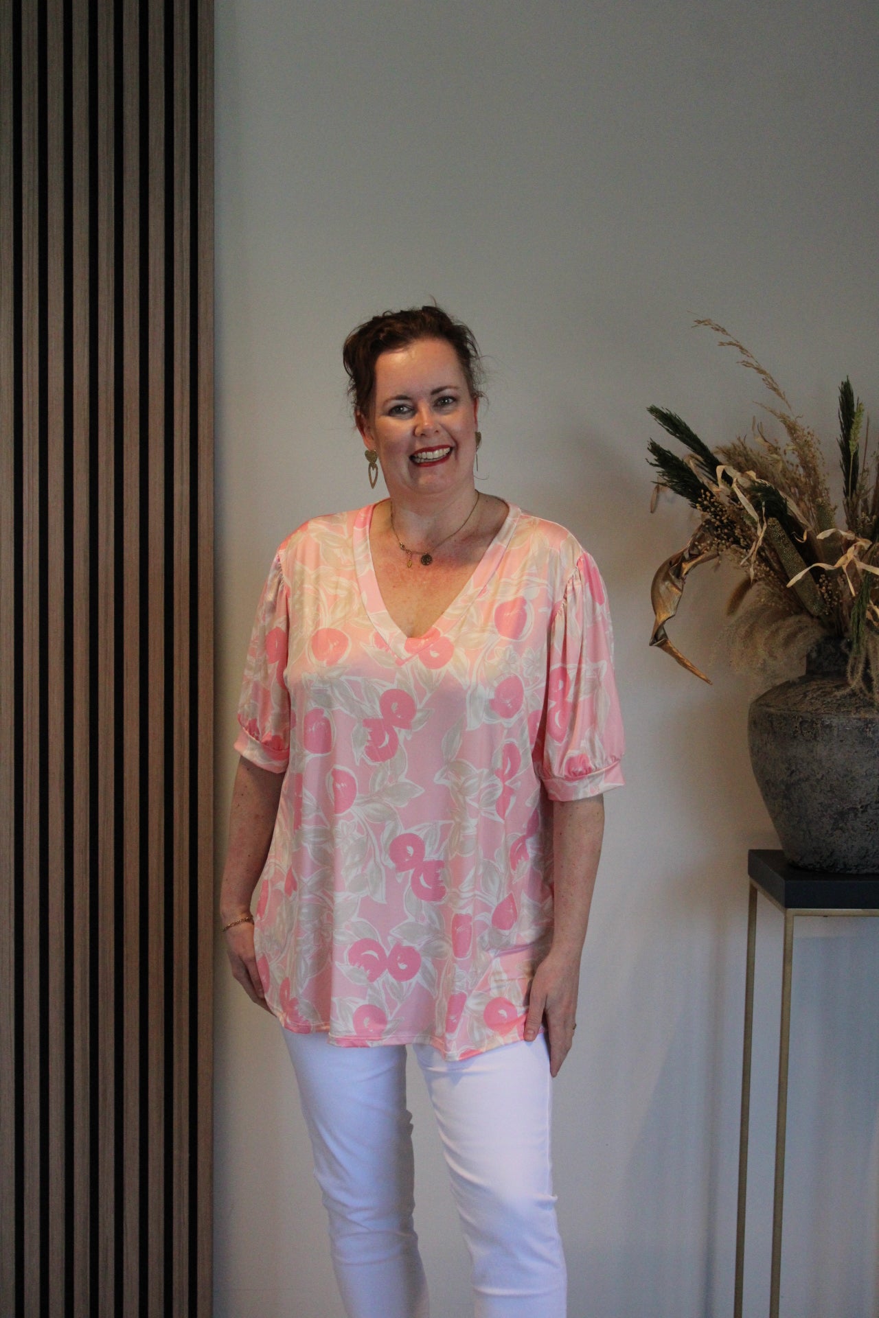 Frukje | Bluse mit kurzen Ärmeln 40 bis 48