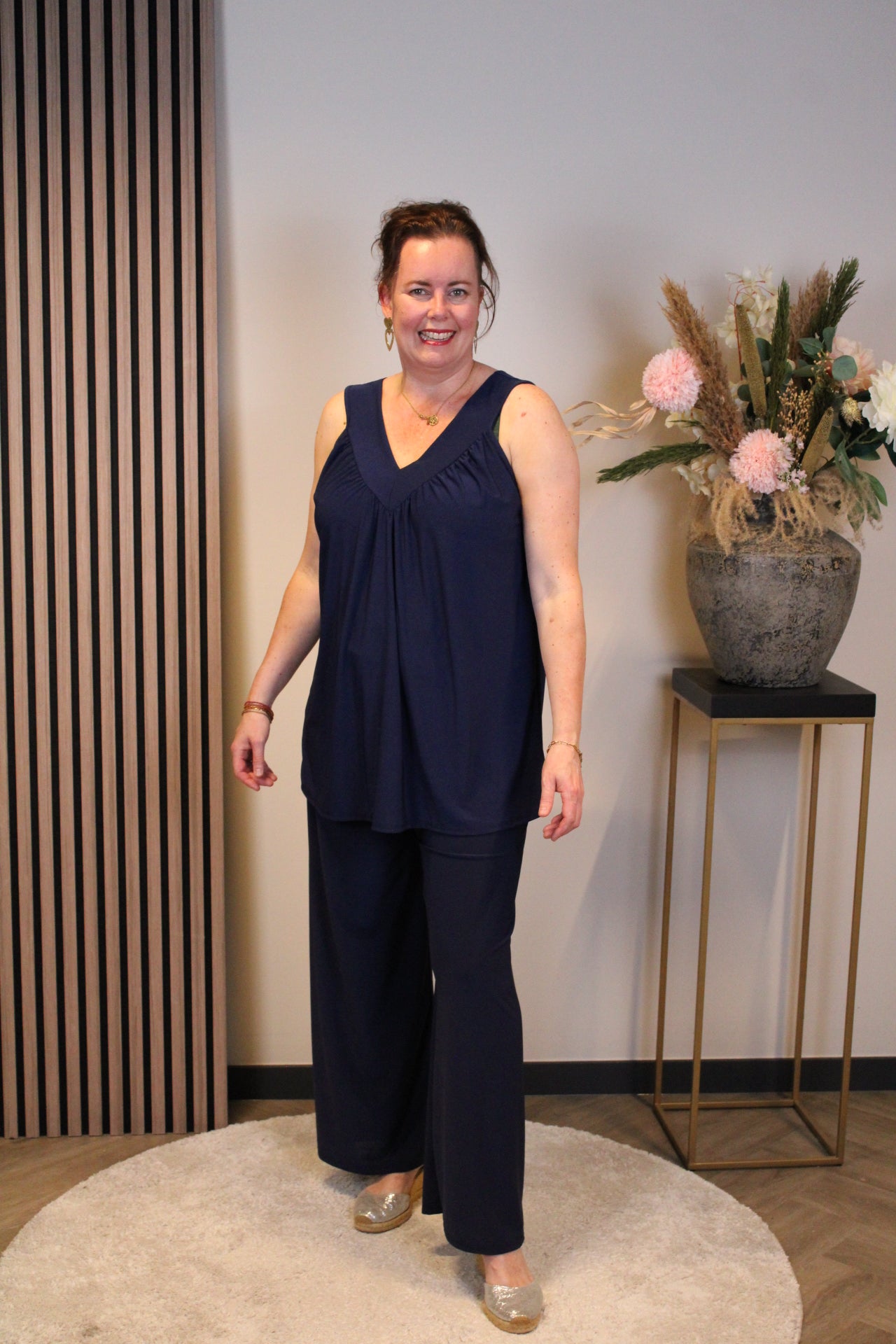 Dora | Bluse schwarz Langarm 52 bis 58