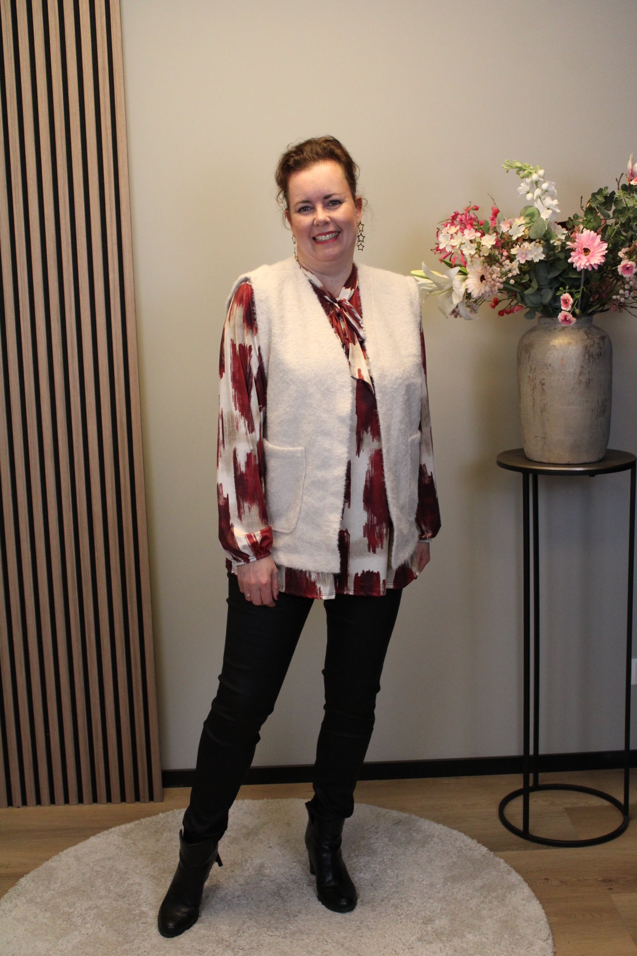 Miekje | Bluse braun Langarm 38 bis 48