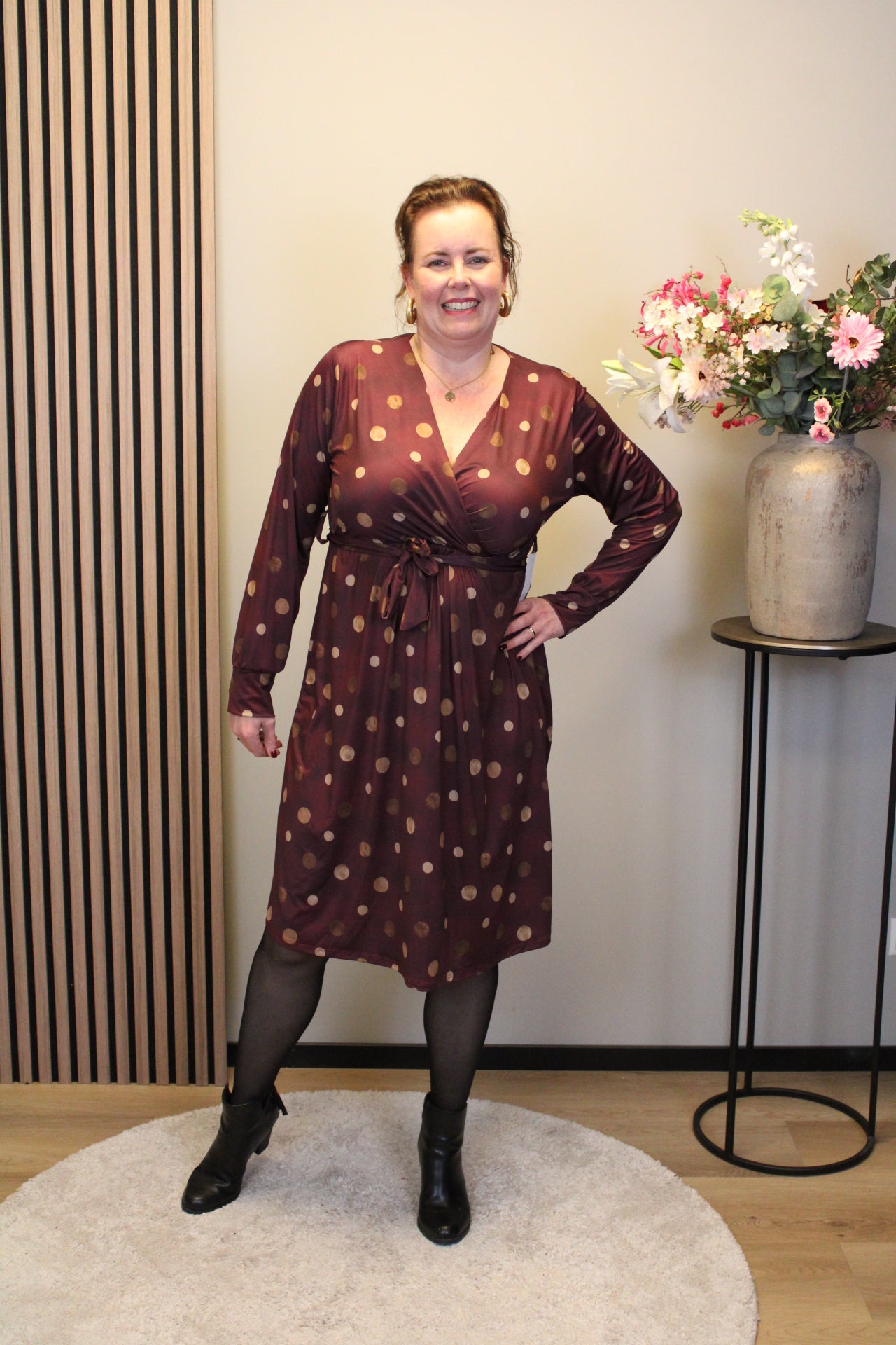 Fresia | Schwarzes Langarmkleid 38 bis 44