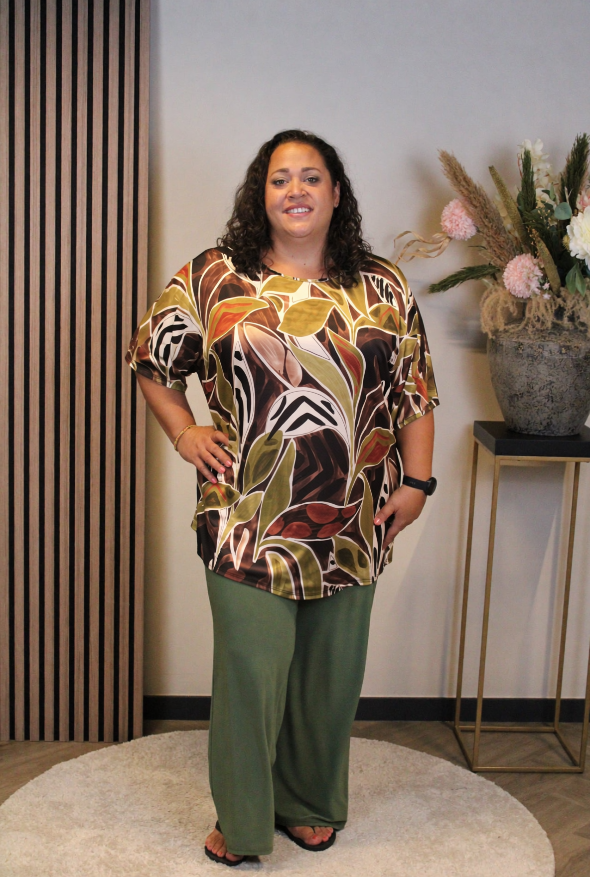 Dora | Bluse schwarz Langarm 52 bis 58