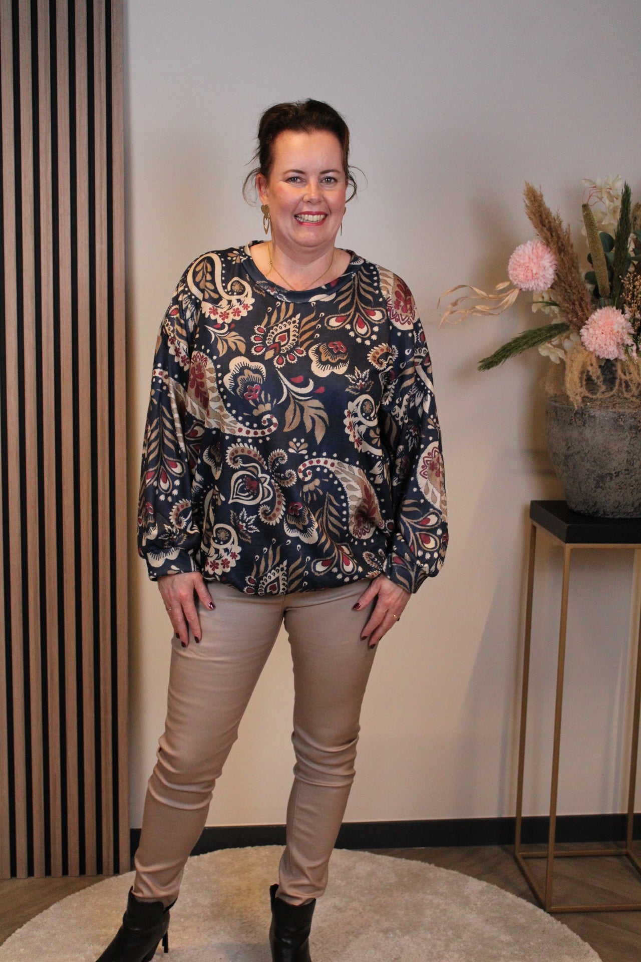 Mara | Bluse weiß Langarm 38 bis 48