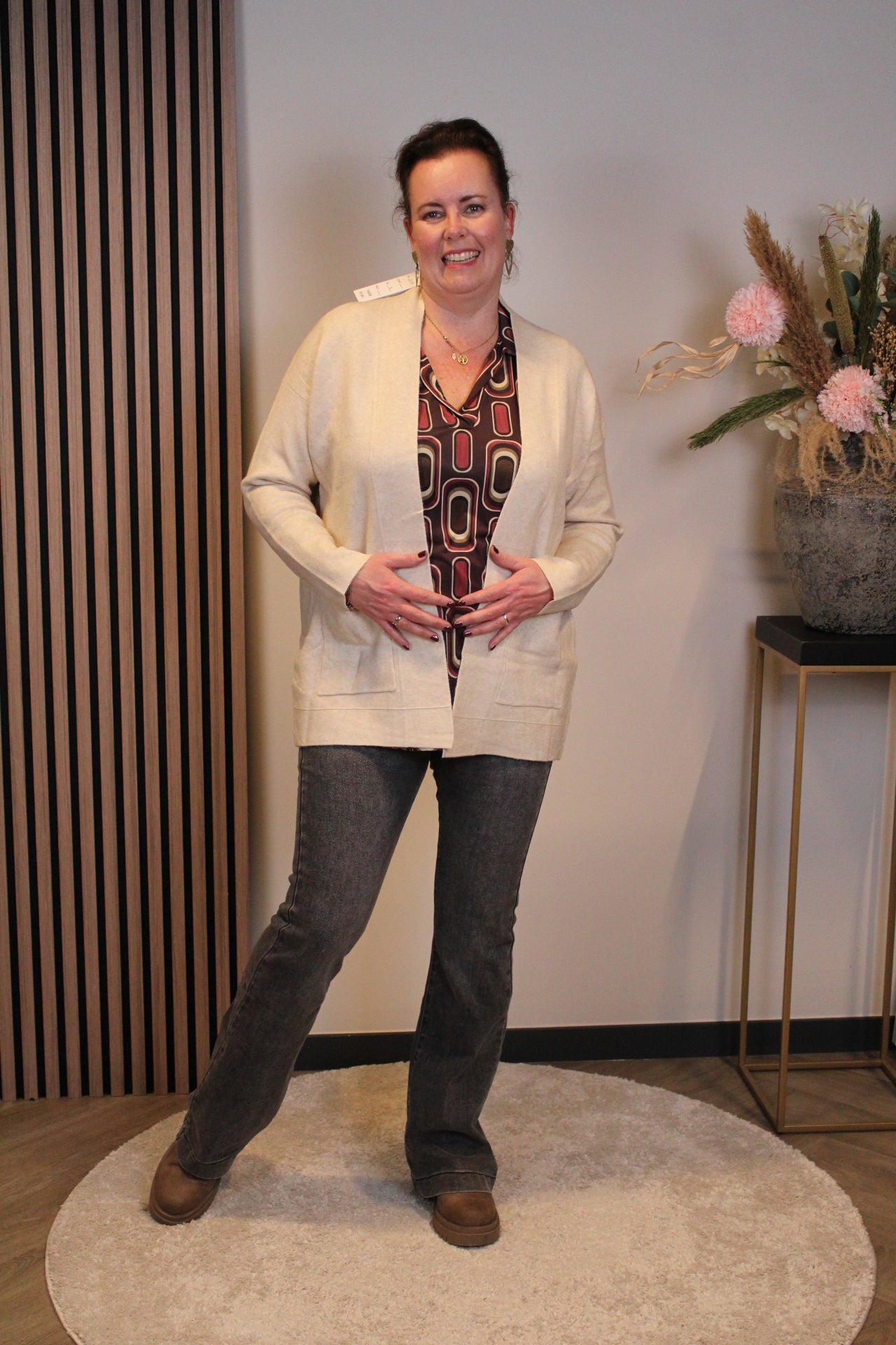 Mara | Bluse weiß Langarm 38 bis 48