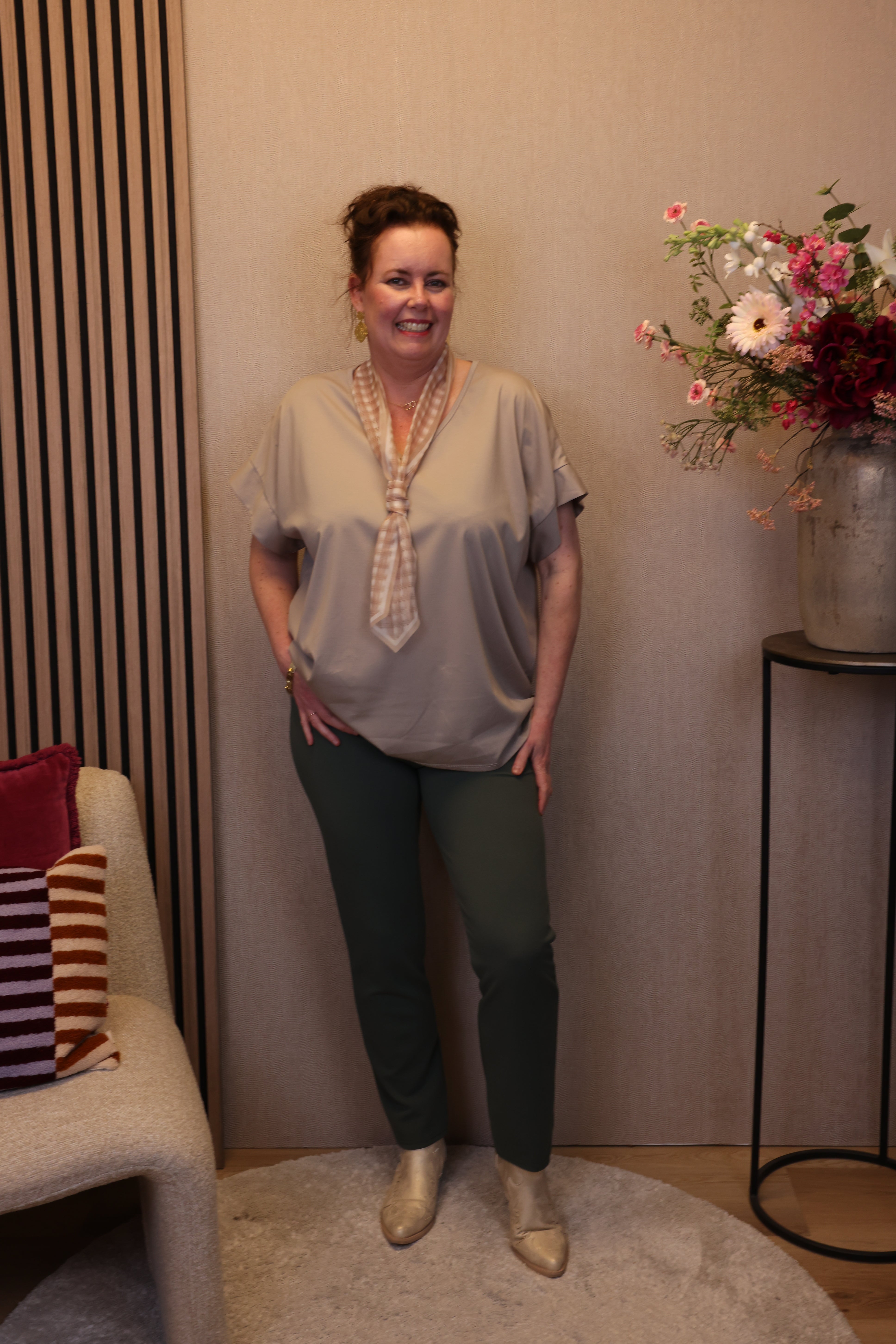 Dora | Bluse schwarz Langarm 52 bis 58