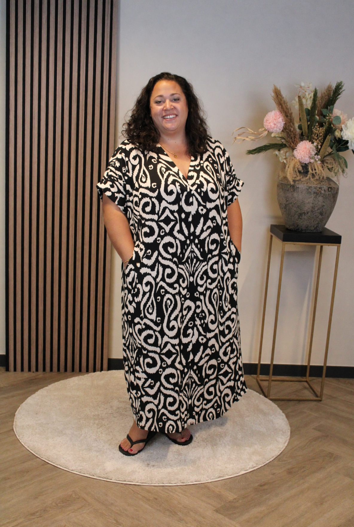 Dora | Bluse schwarz Langarm 52 bis 58