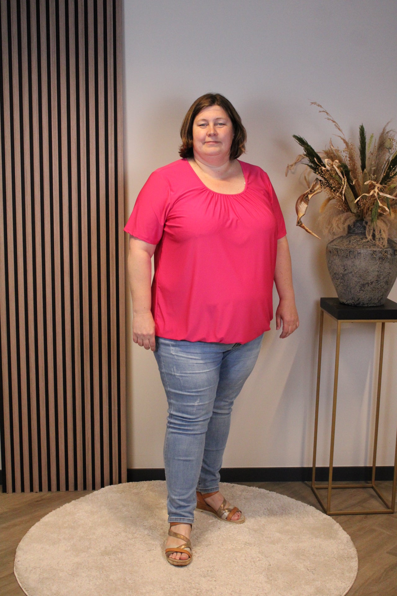 Dora | Bluse schwarz Langarm 52 bis 58