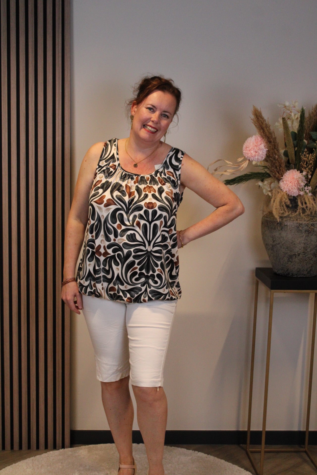 Silke | schwarzes Top 38 bis 48