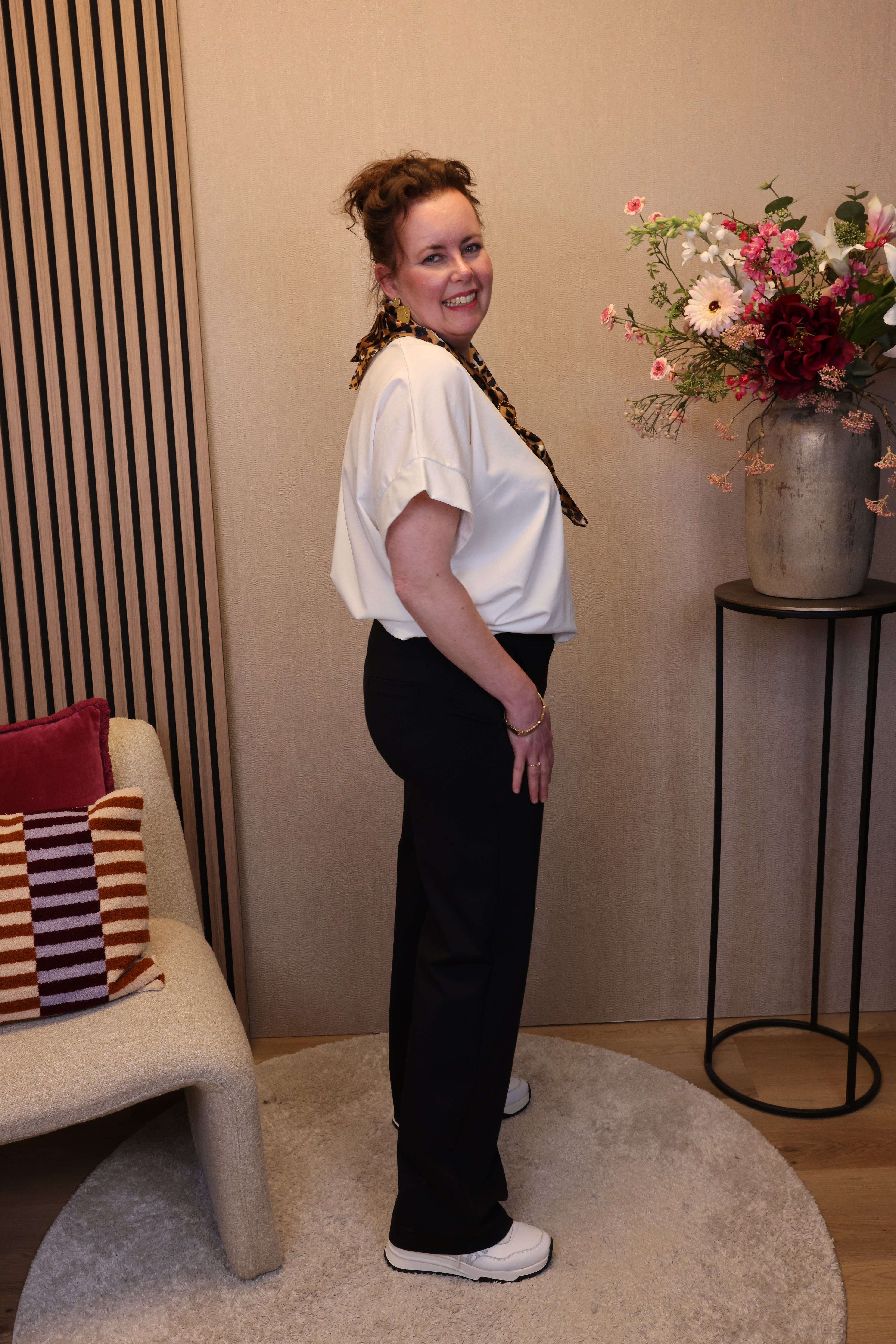 Dora | Bluse schwarz Langarm 52 bis 58