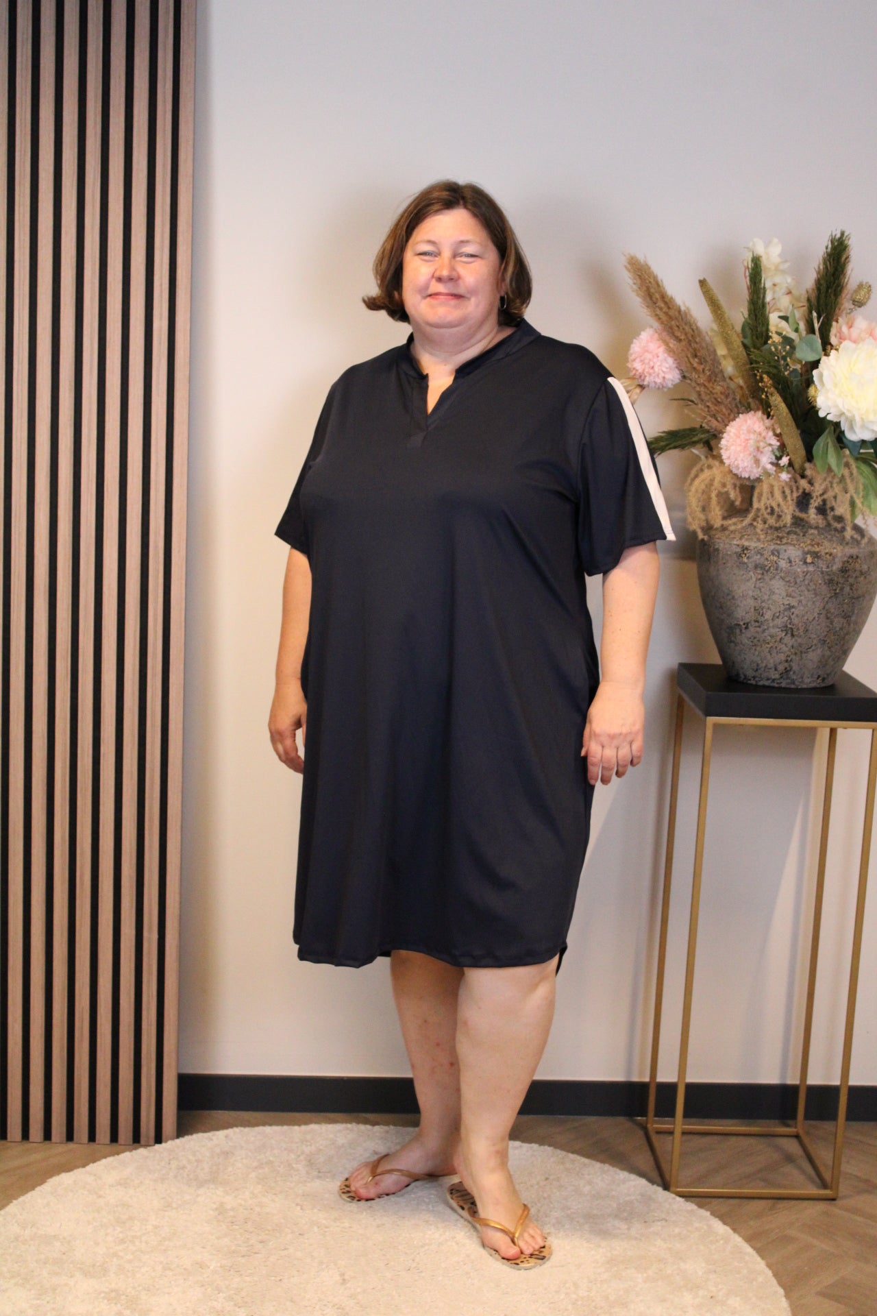 Dora | Bluse schwarz Langarm 52 bis 58