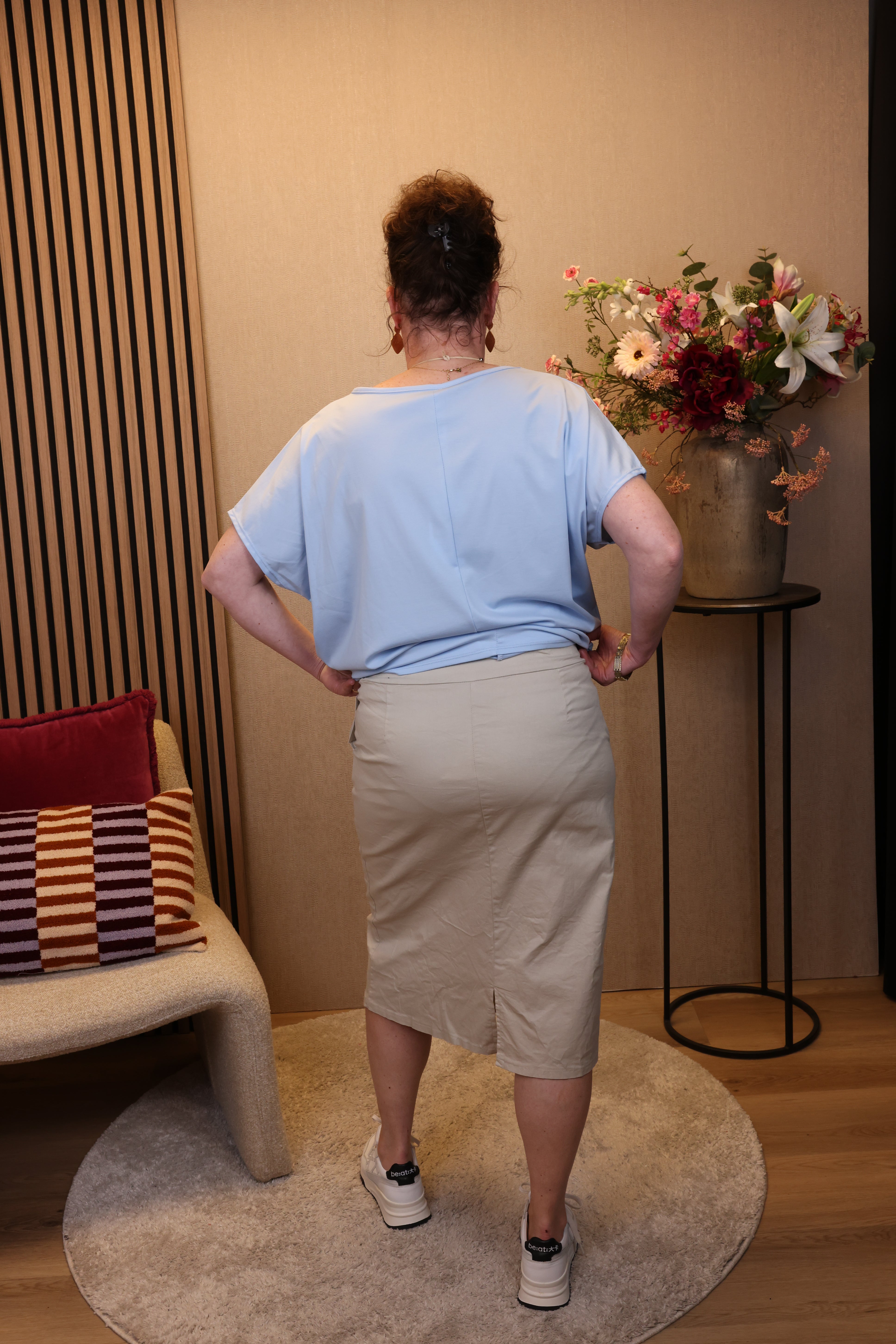 Dora | Bluse schwarz Langarm 52 bis 58