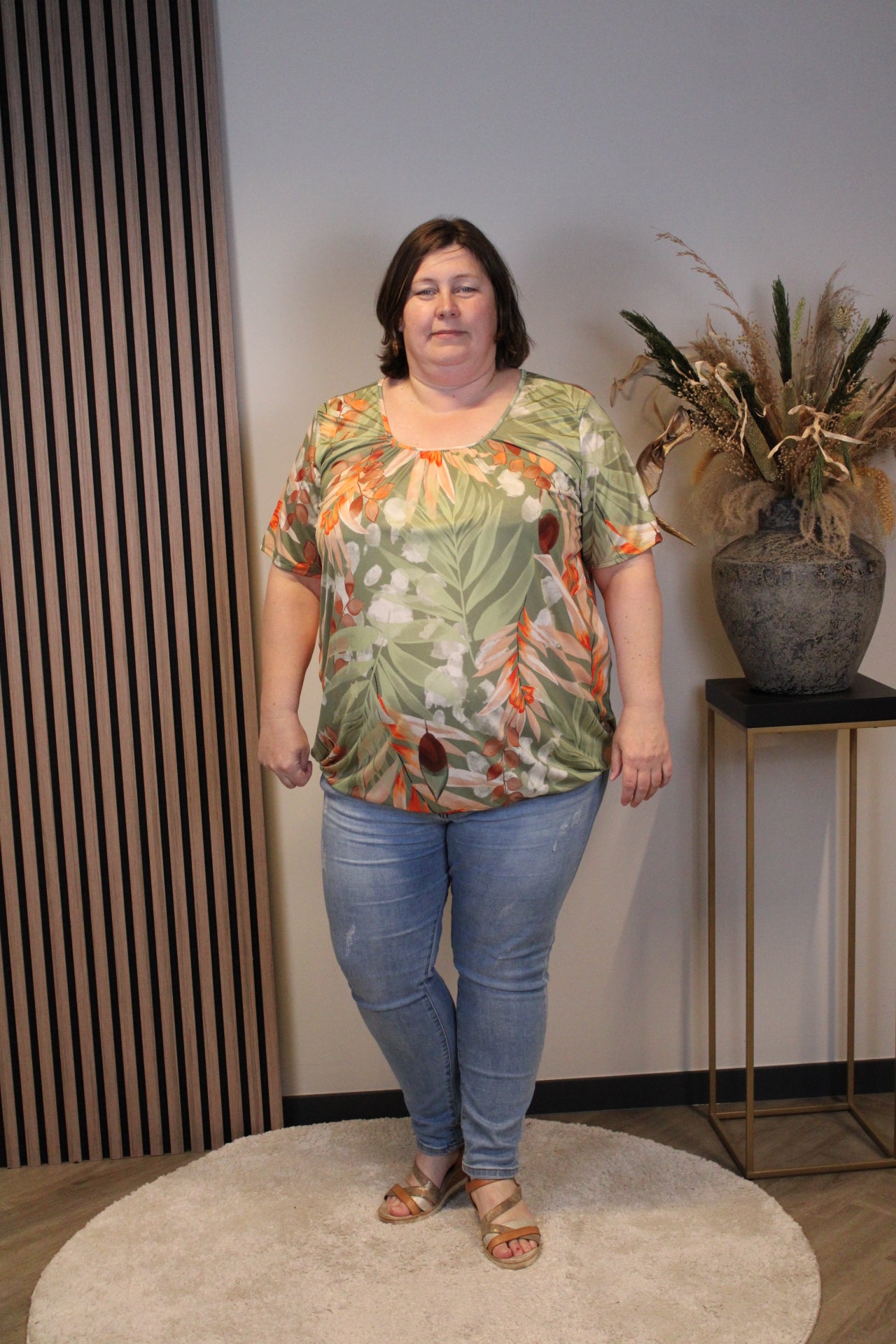 Dora | Bluse schwarz Langarm 52 bis 58