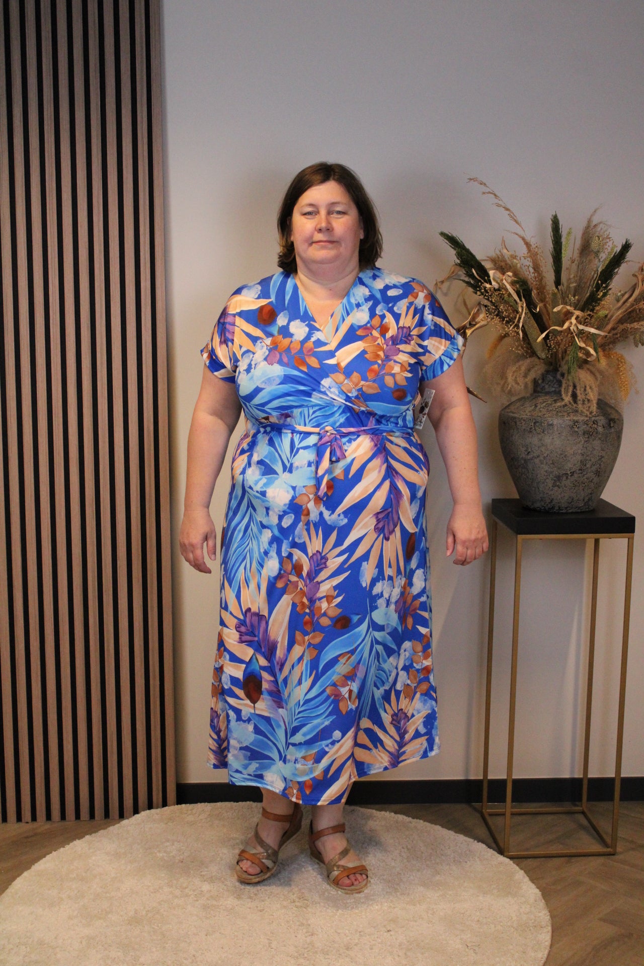 Annebel | Kleid blau 50 bis 54