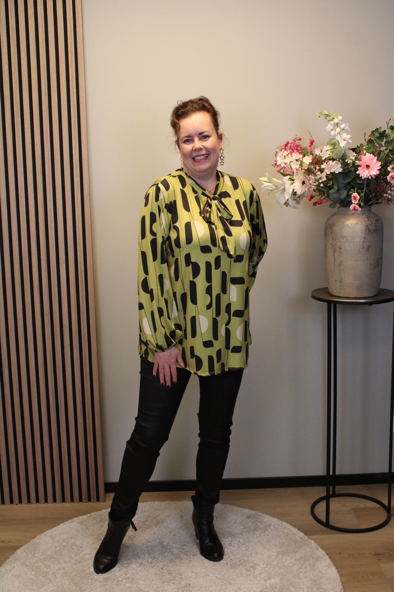 Miekje | Bluse braun Langarm 38 bis 48