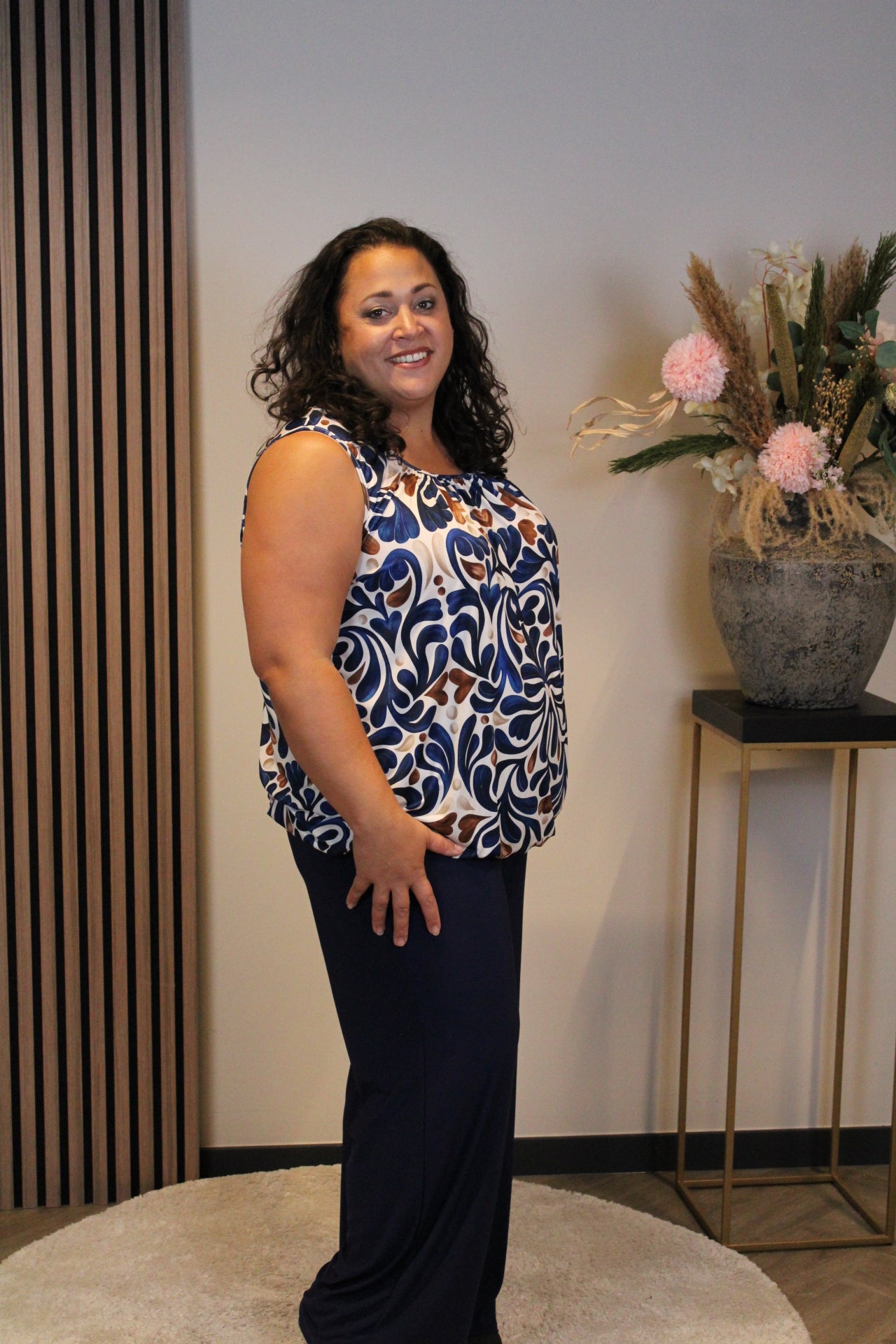 Silke | Top blau 48 bis 52