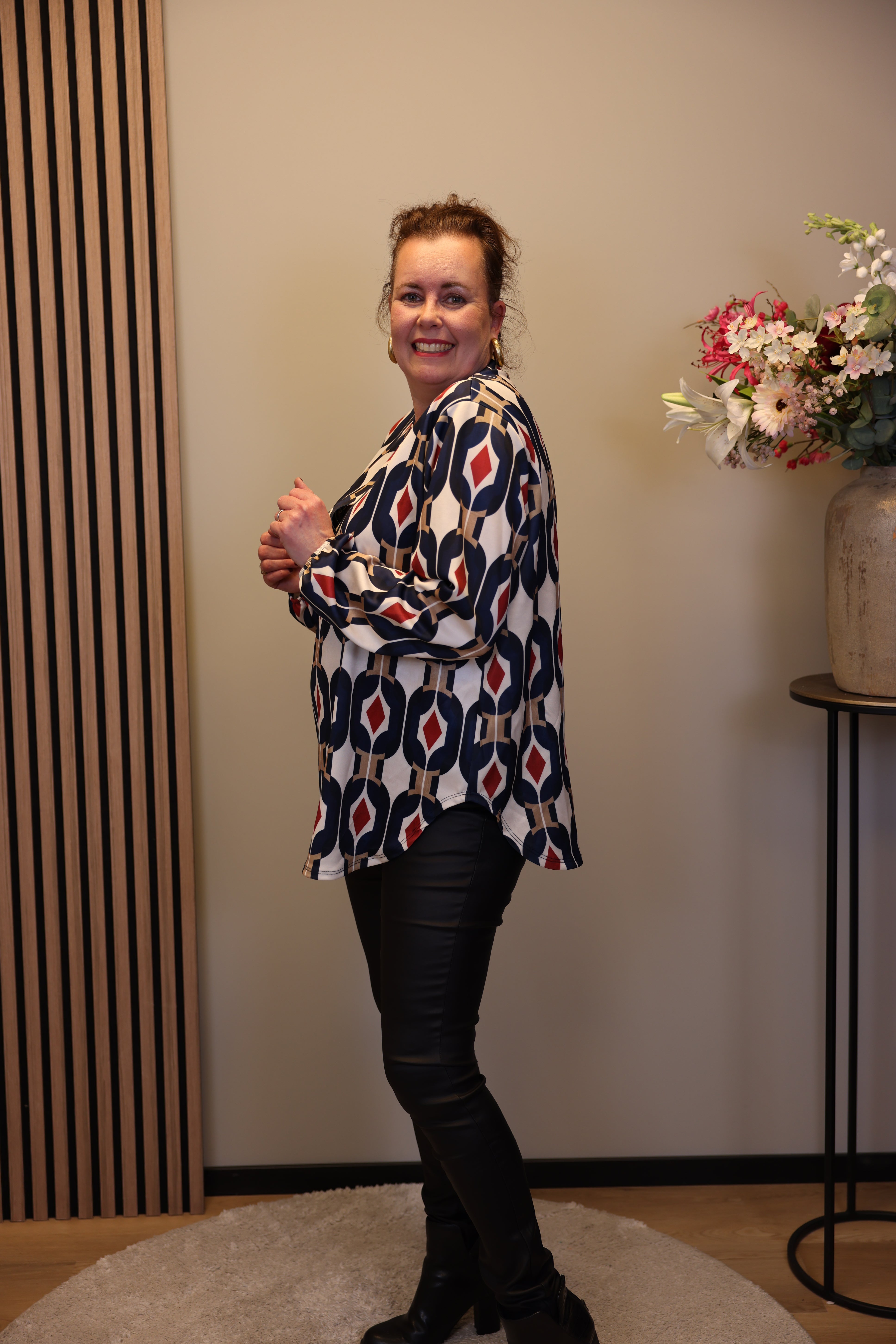 Mara | Bluse weiß Langarm 38 bis 48