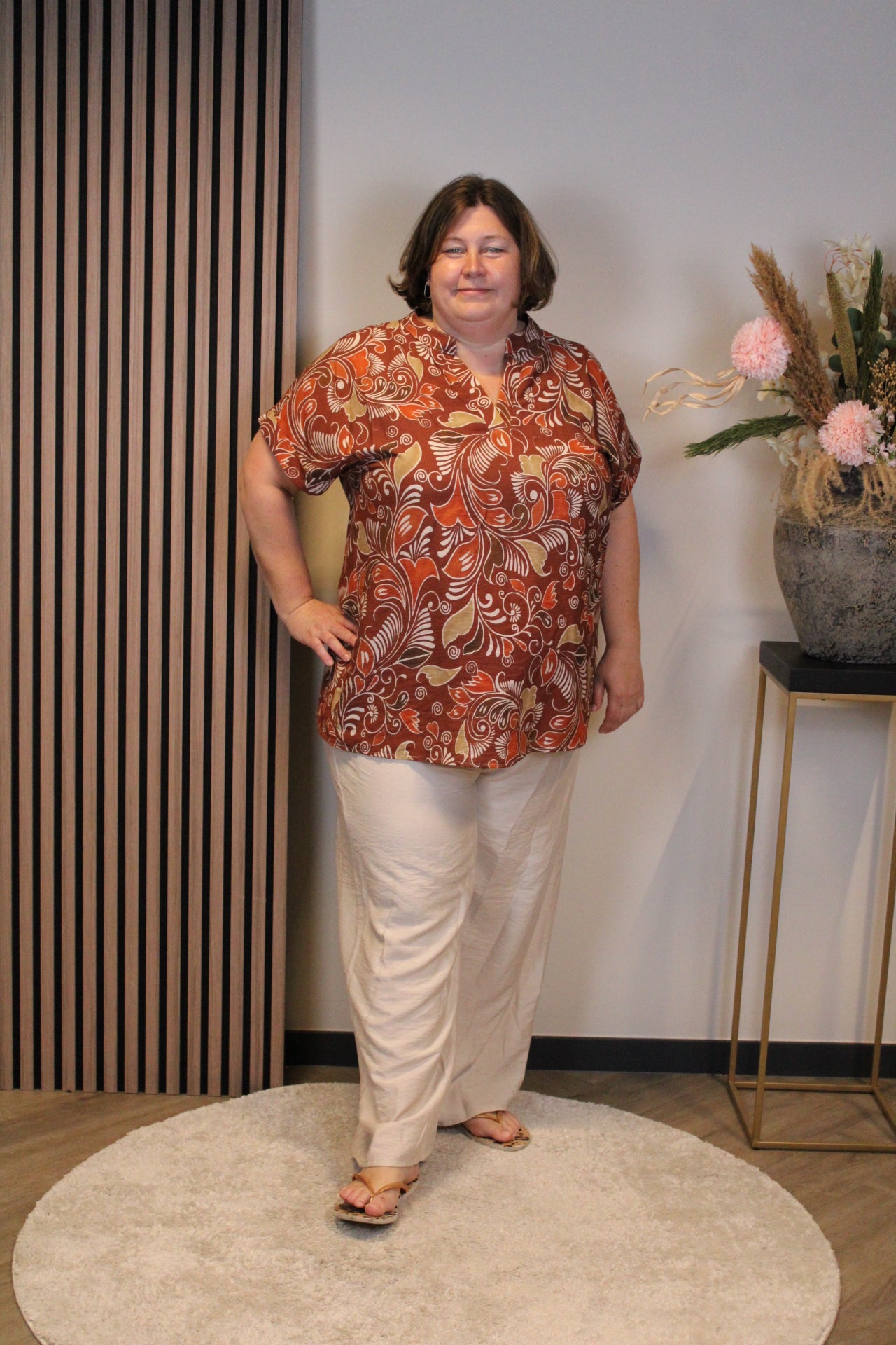 Dora | Bluse schwarz Langarm 52 bis 58