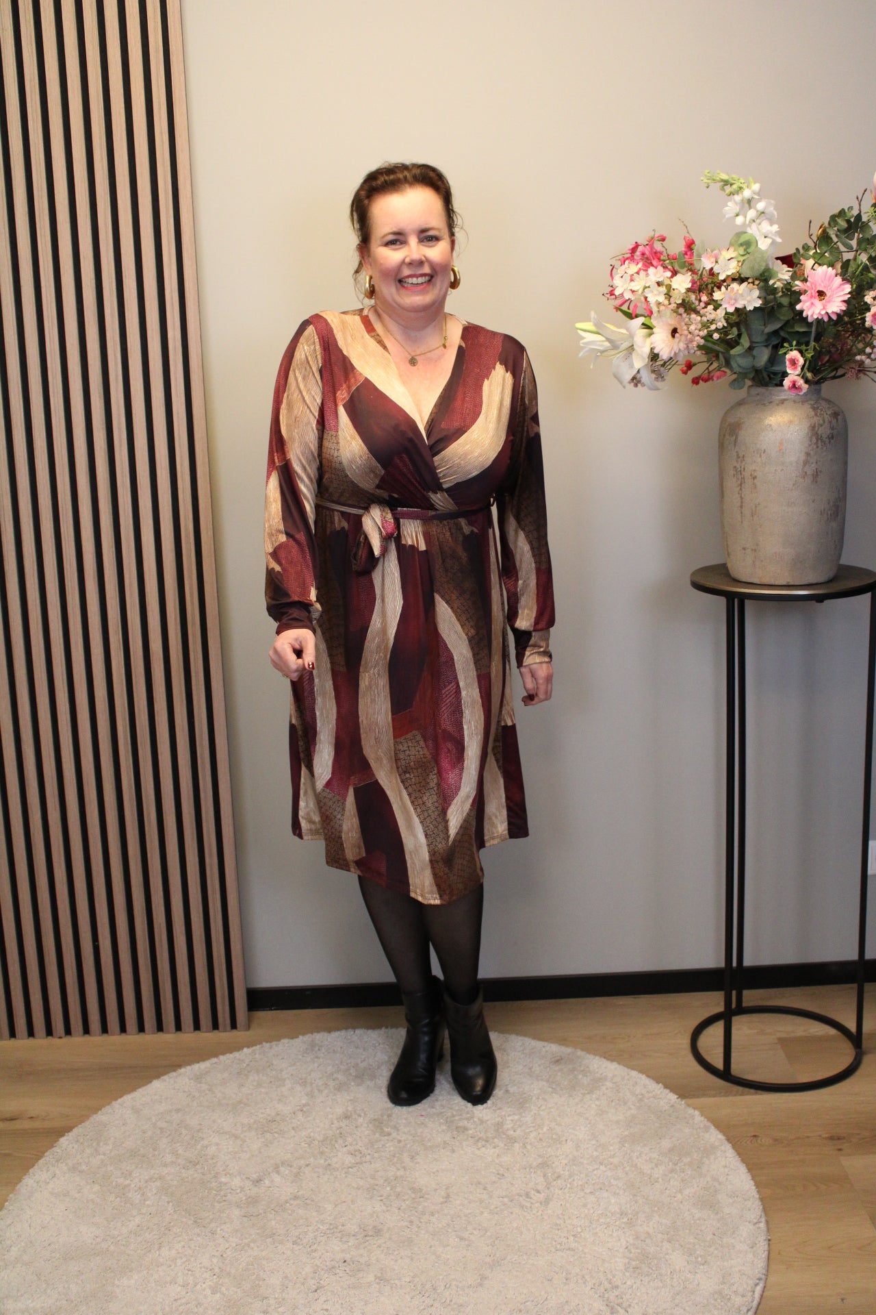 Fresia | Schwarzes Langarmkleid 38 bis 44