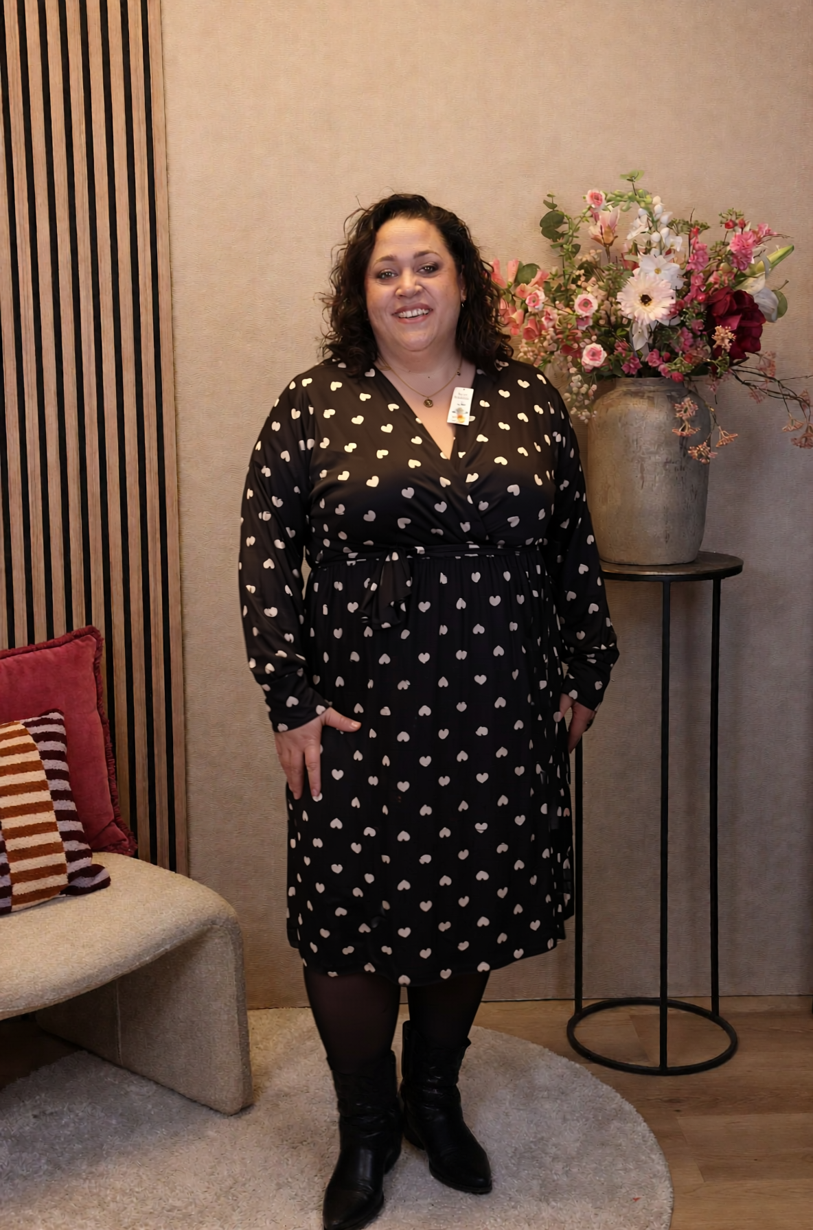 Dora | Bluse schwarz Langarm 52 bis 58