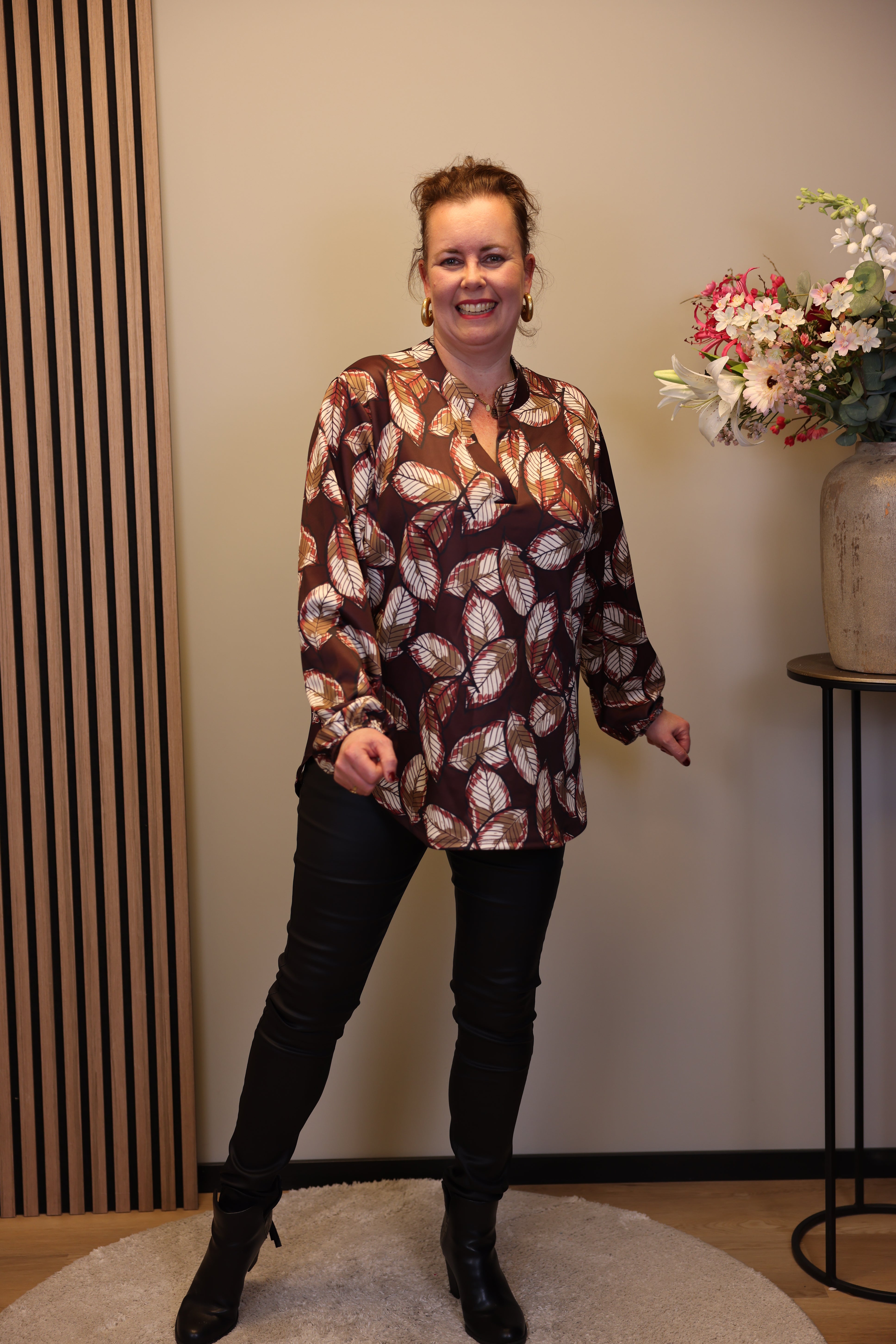 Mara | Bluse weiß Langarm 38 bis 48