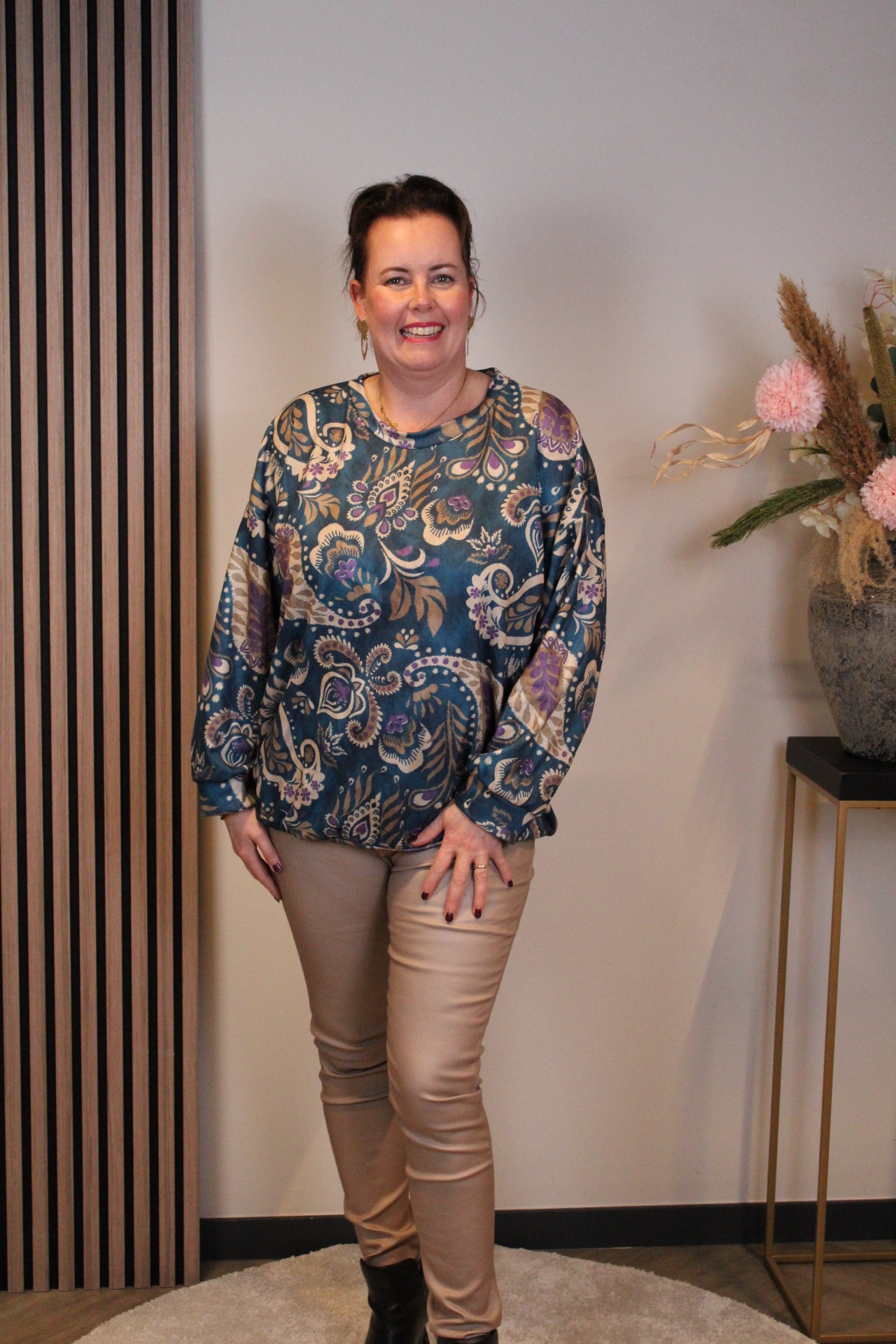 Mara | Bluse weiß Langarm 38 bis 48