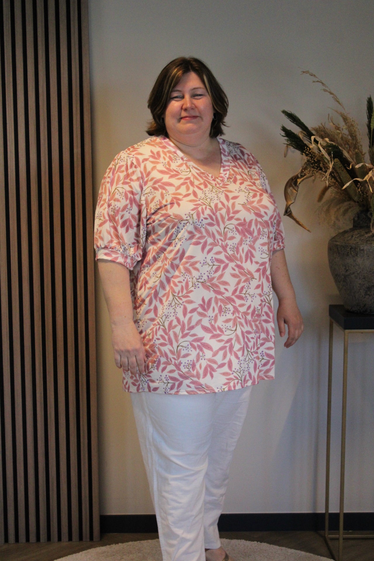Dora | Bluse schwarz Langarm 52 bis 58