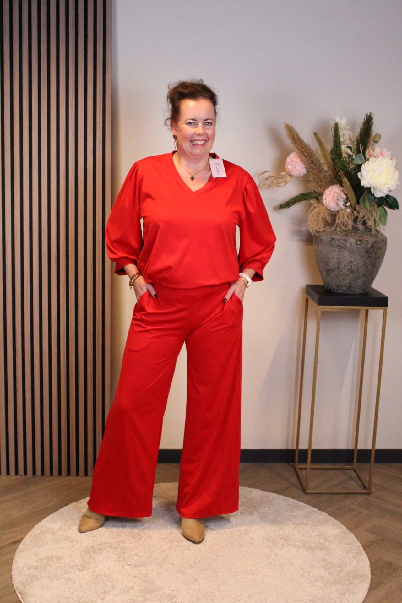 Indy | Hose bordeauxrot 40 bis 44