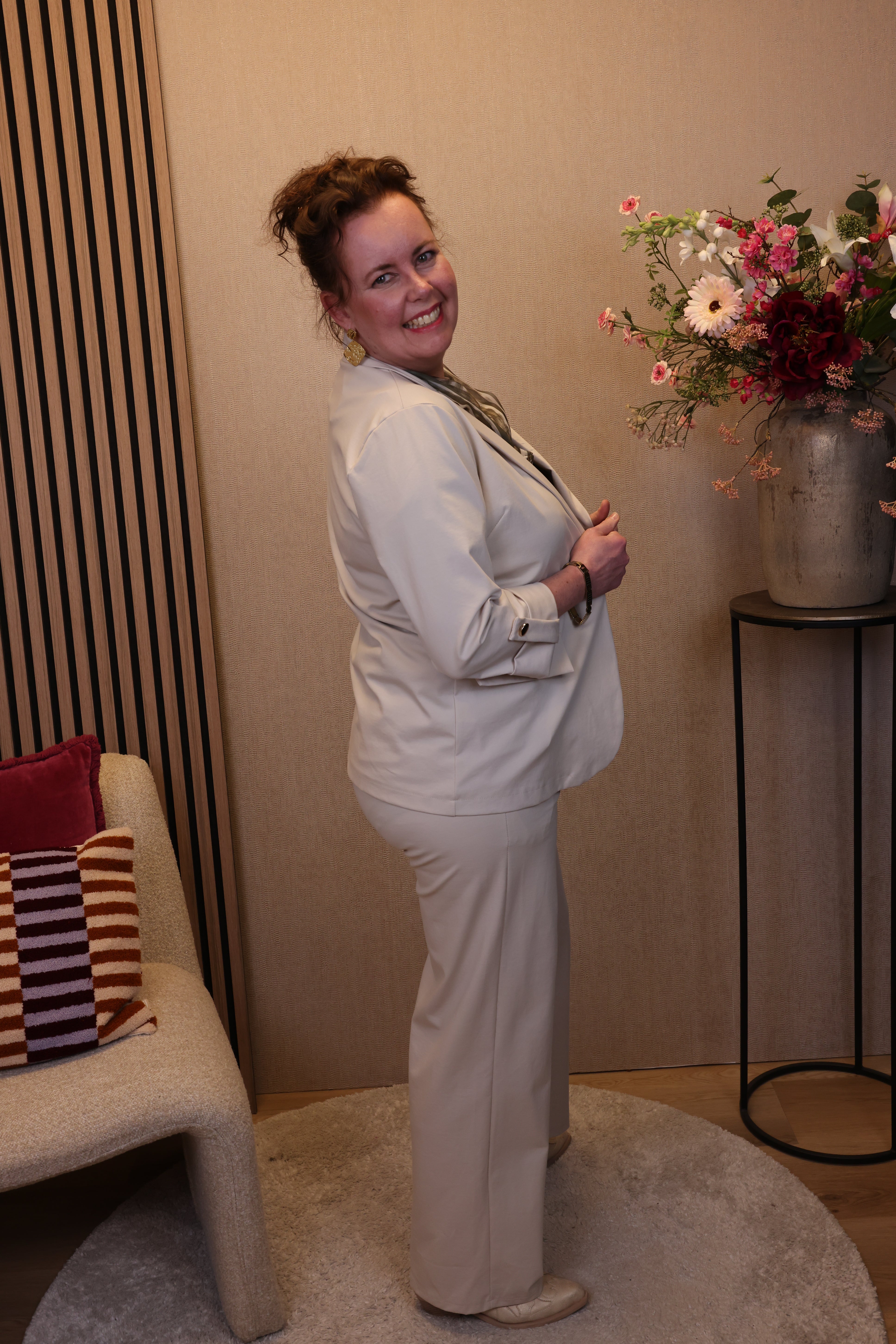 Dora | Bluse schwarz Langarm 52 bis 58