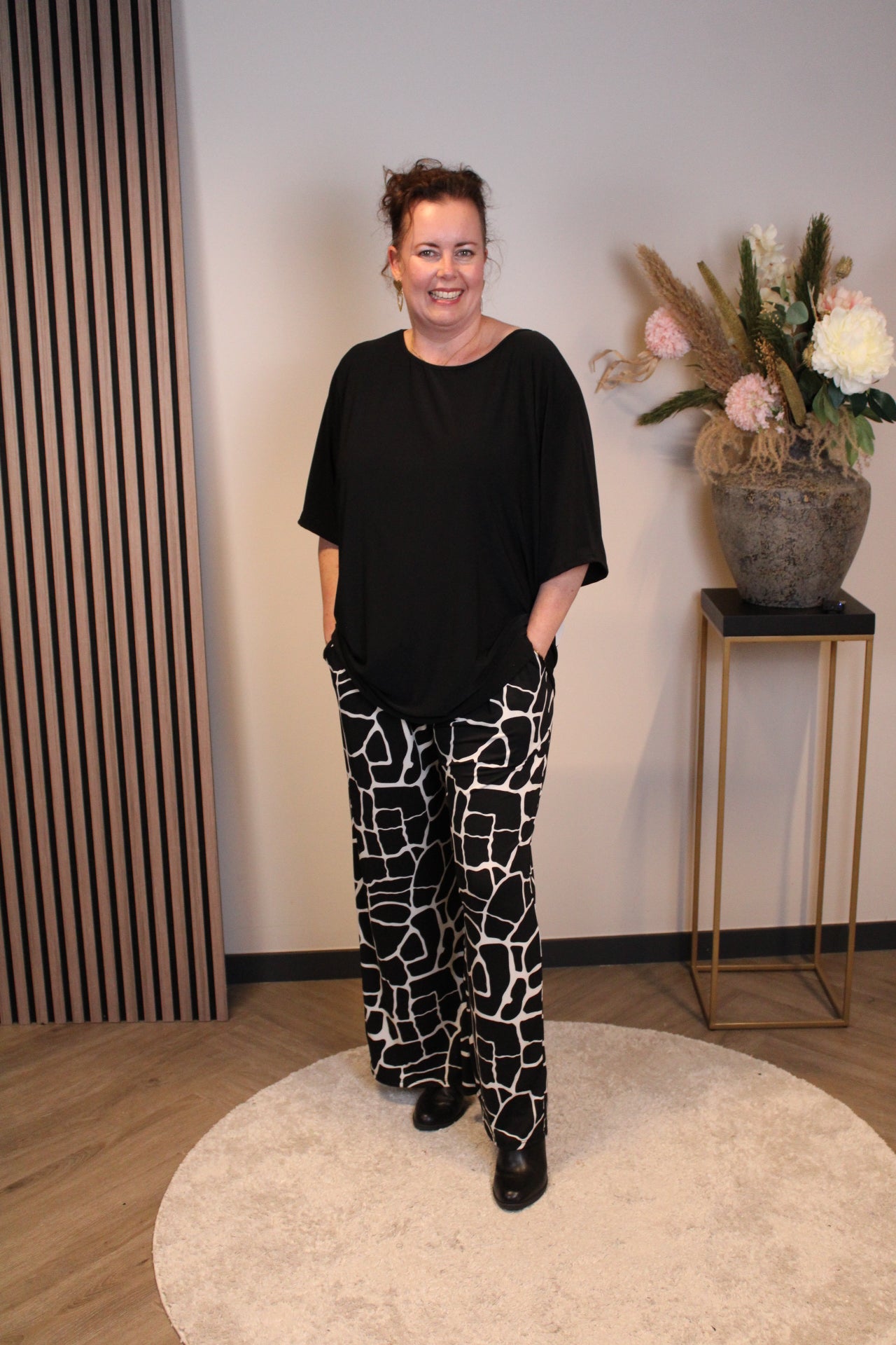 Ellen | Rote Hose mit Taschen 38 bis 46