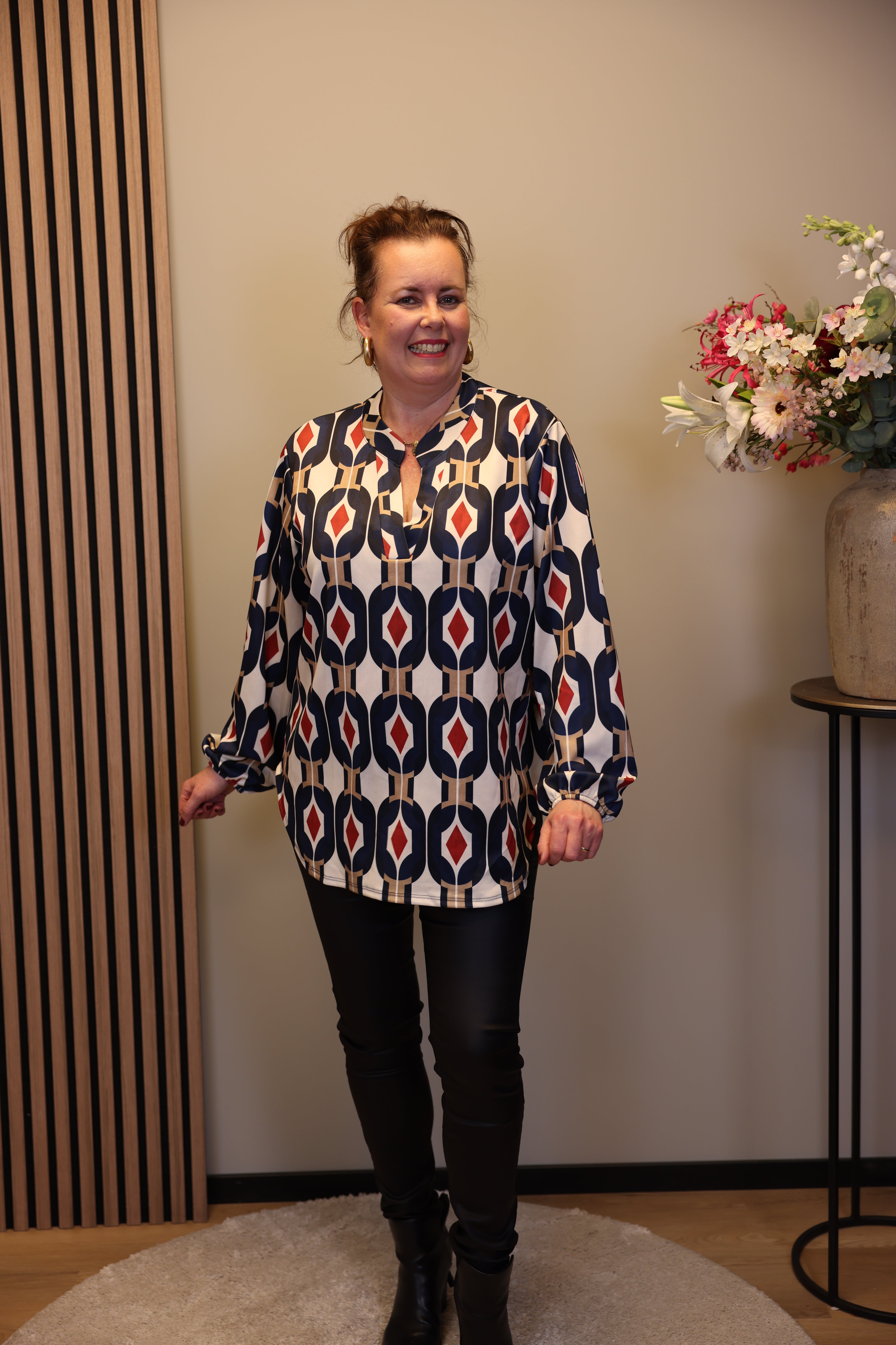 Mara | Bluse weiß Langarm 38 bis 48