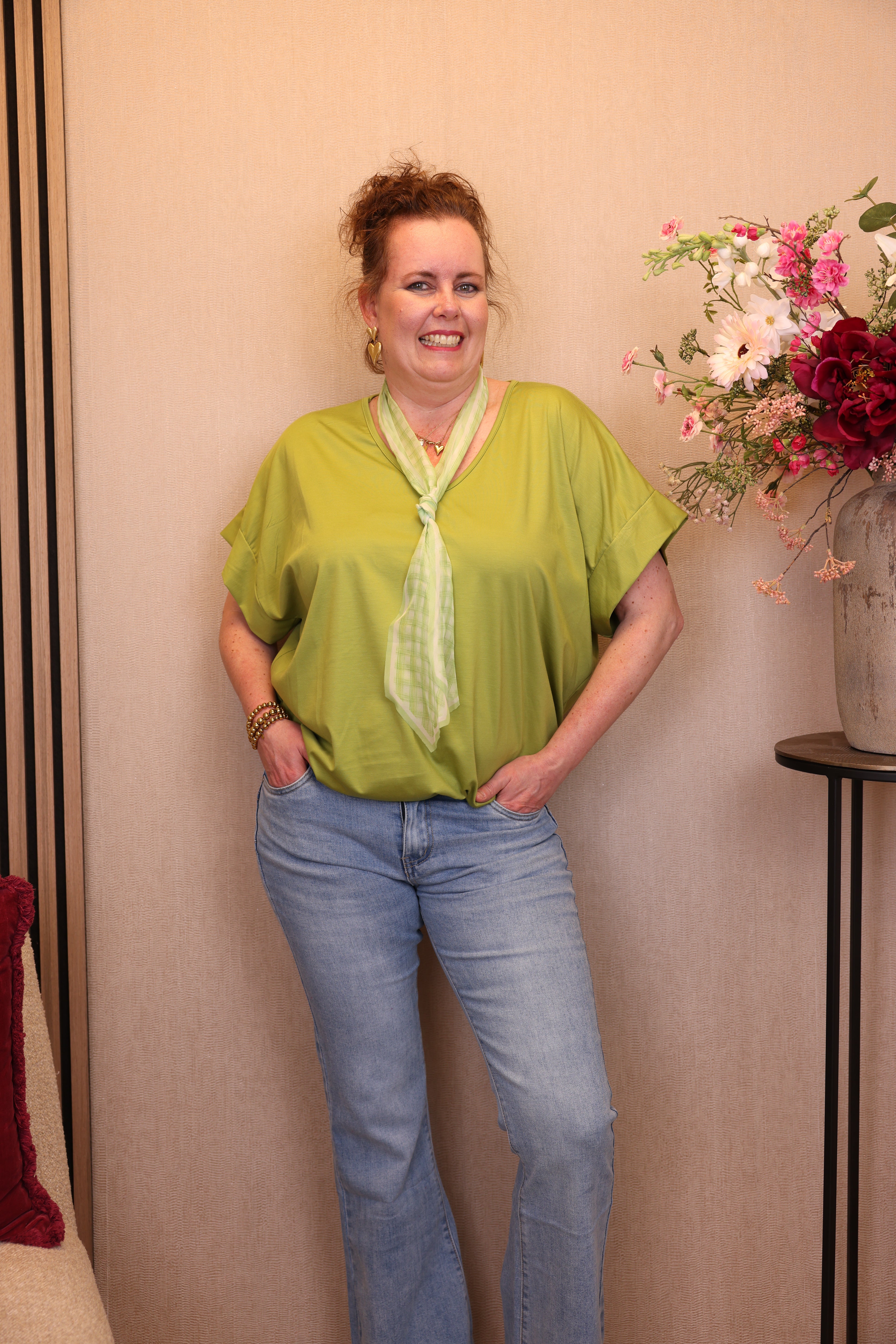 Dora | Bluse schwarz Langarm 52 bis 58