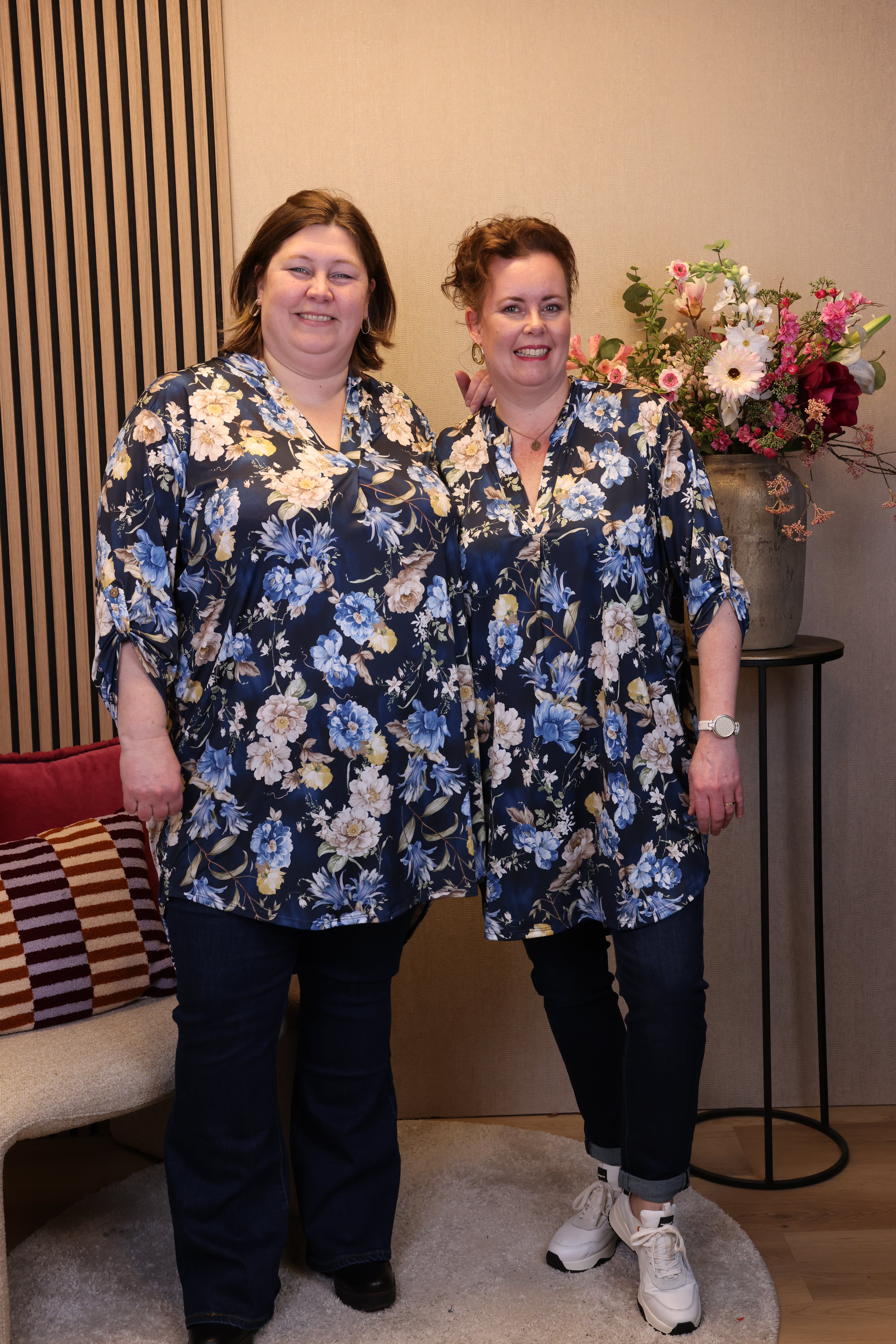 Dora | Bluse schwarz Langarm 52 bis 58