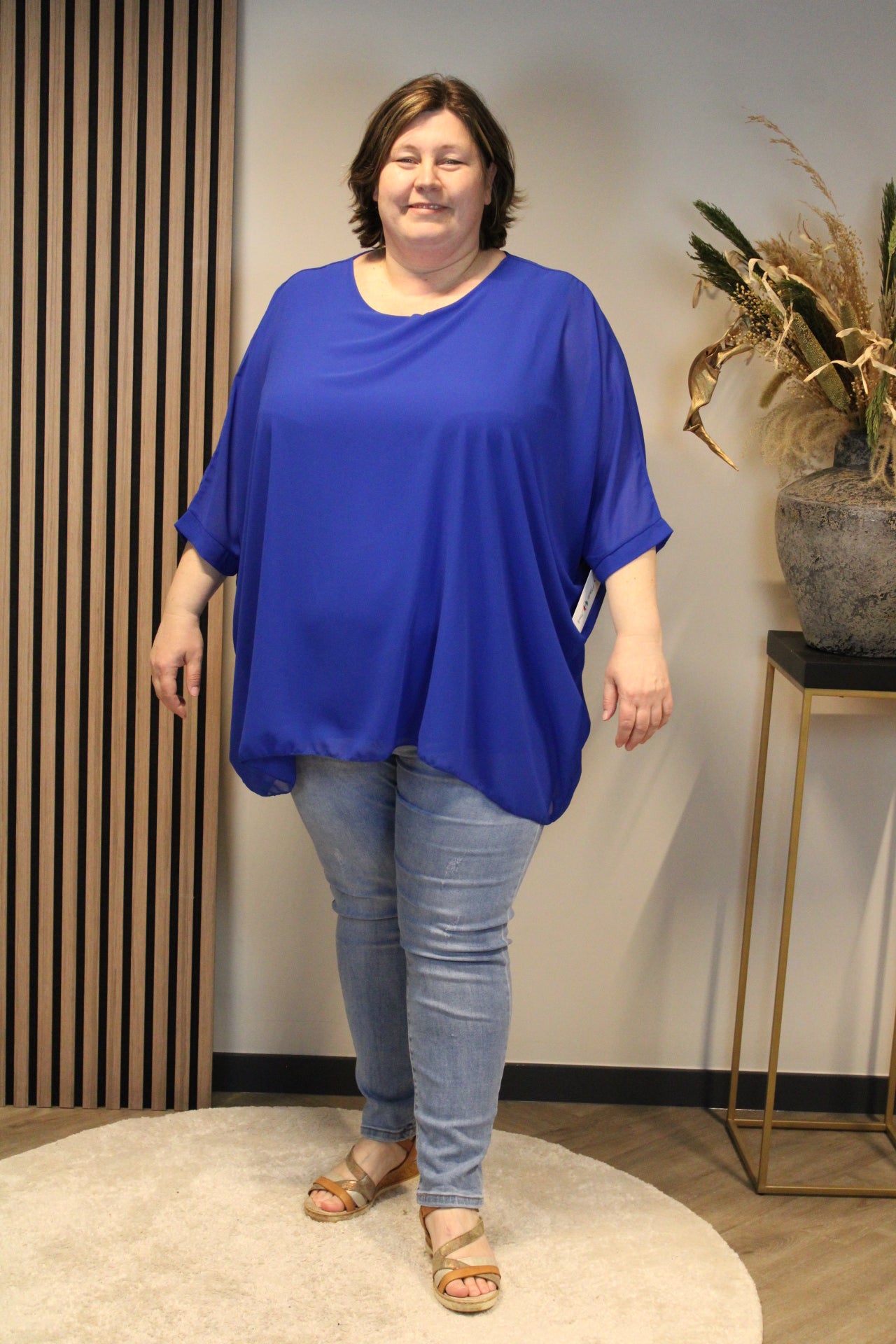 Lou | Bluse blau 52 bis 58