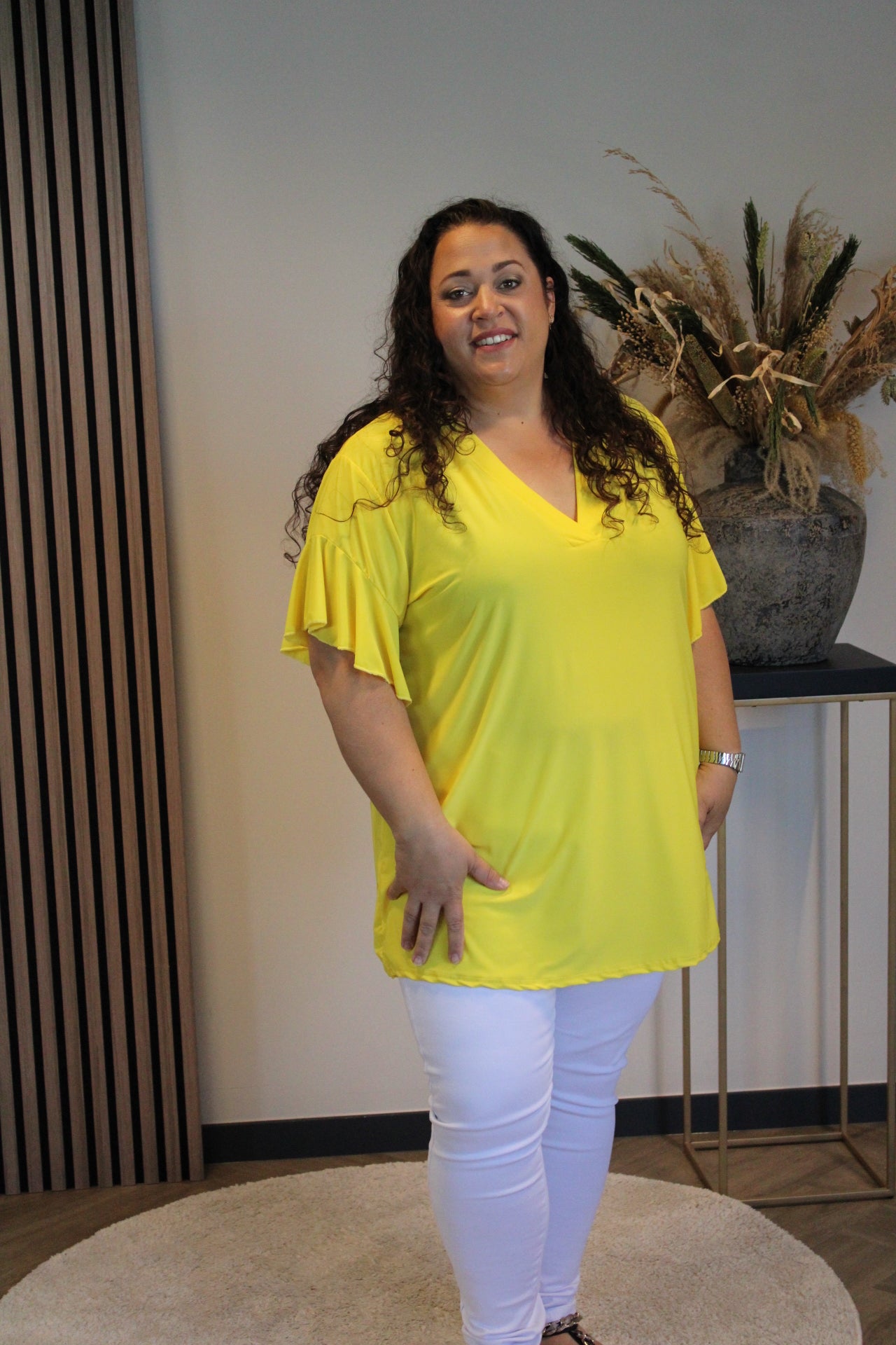 Mayra | Bluse gelb 48 bis 52