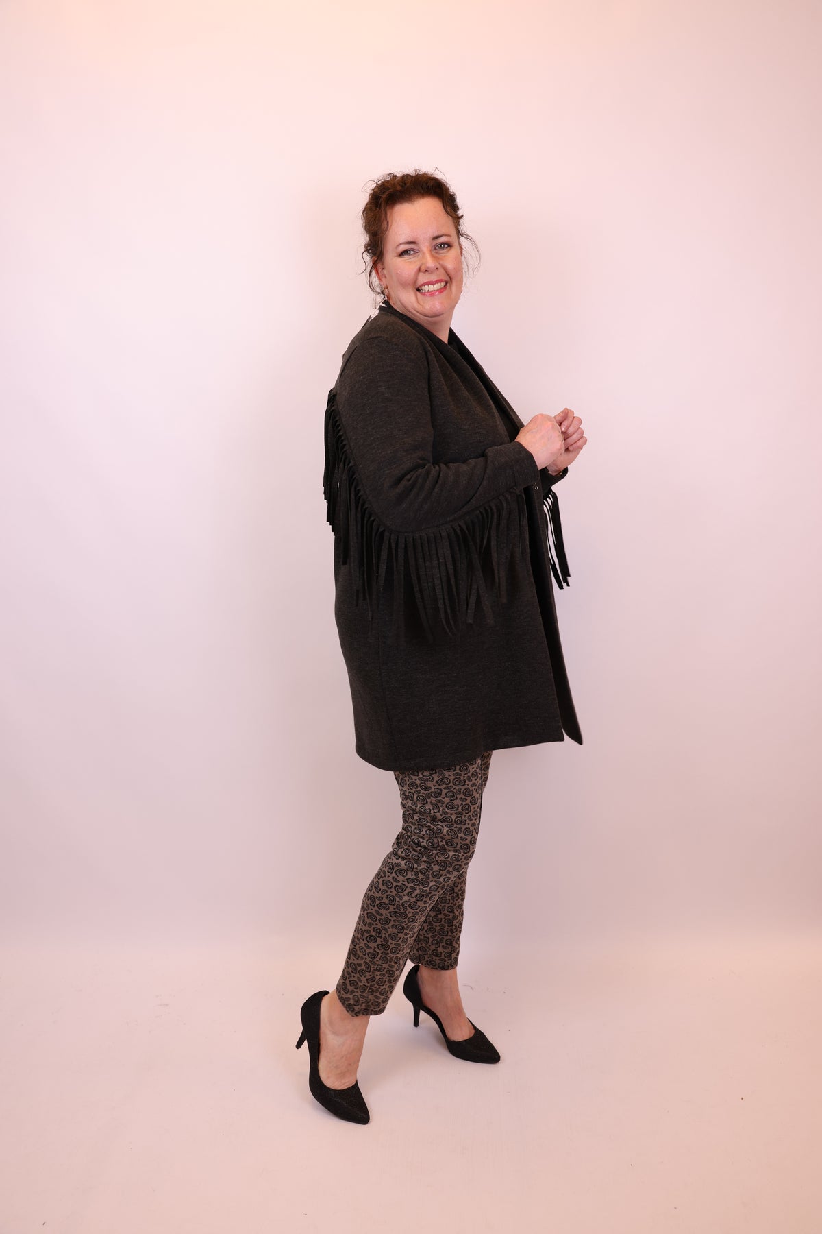 Mara | Bluse weiß Langarm 38 bis 48