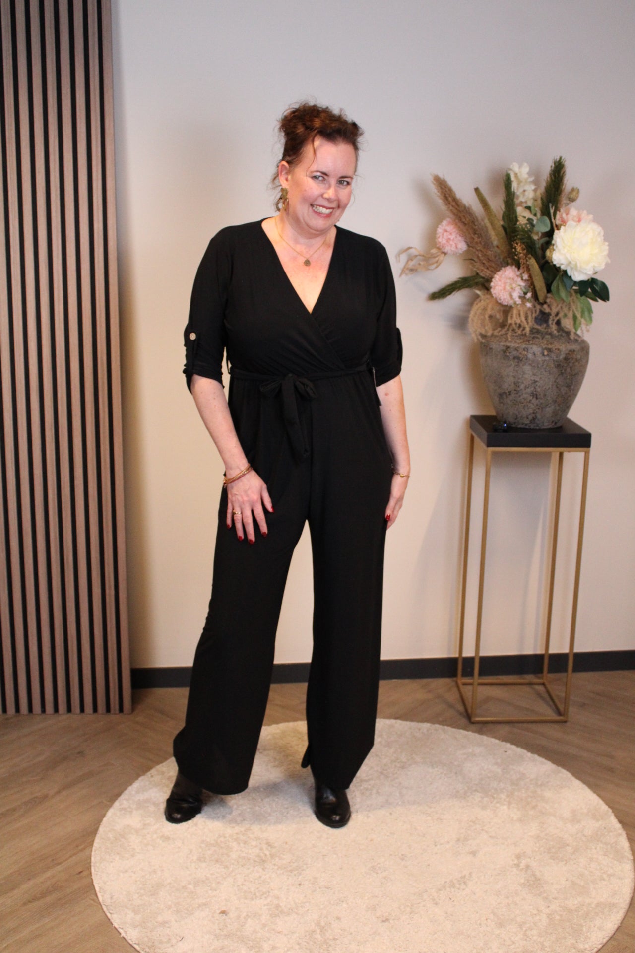 Fresia | Schwarzes Langarmkleid 38 bis 44