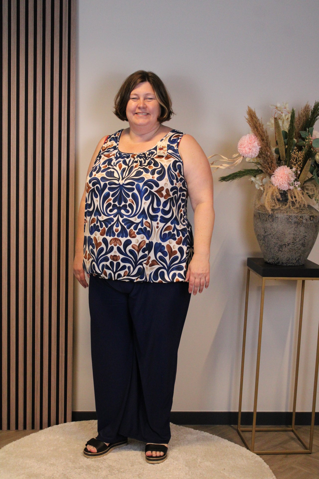 Silke | Top blau 52 bis 58