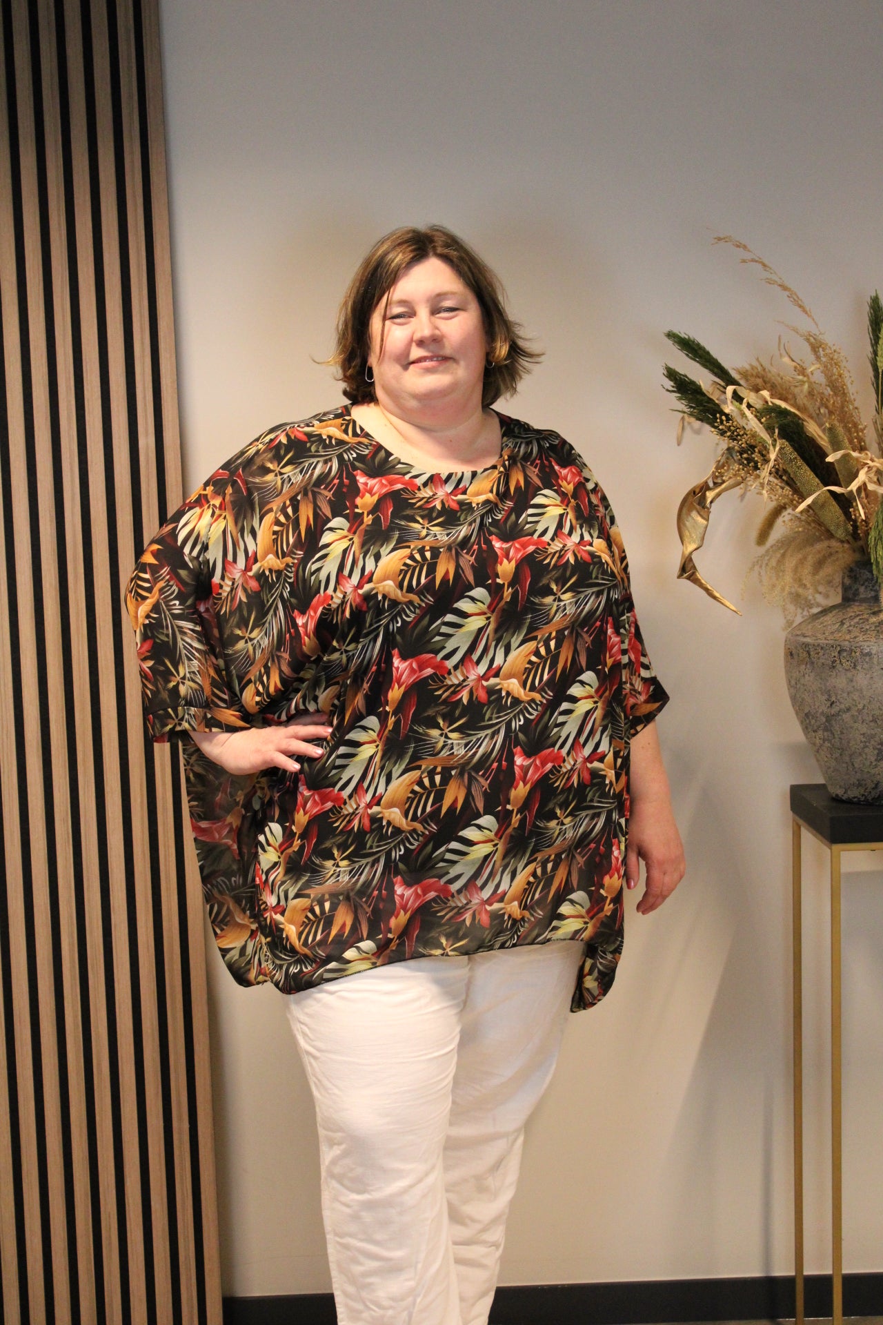 Vienna | Bluse schwarz 52 bis 58