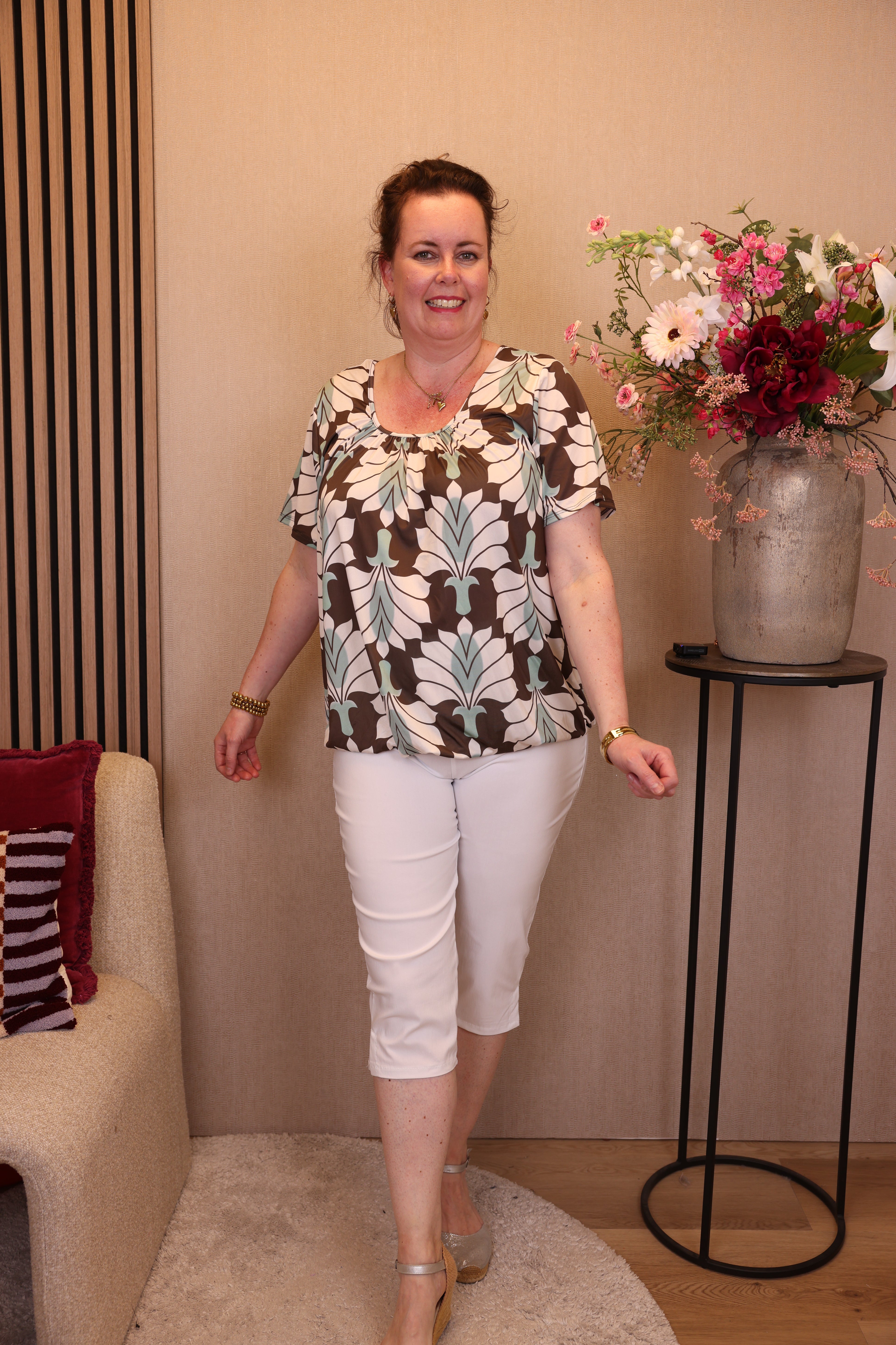 Dora | Bluse schwarz Langarm 52 bis 58