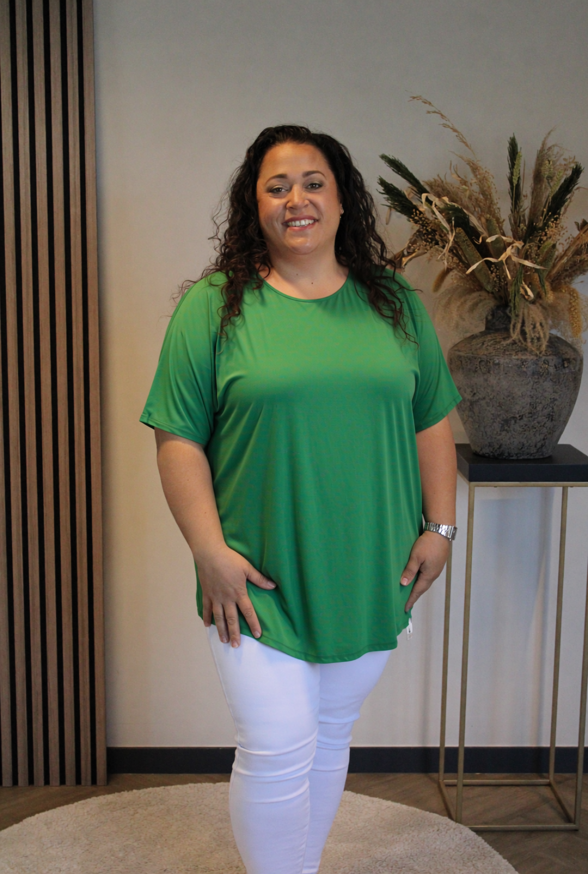 Dora | Bluse schwarz Langarm 52 bis 58