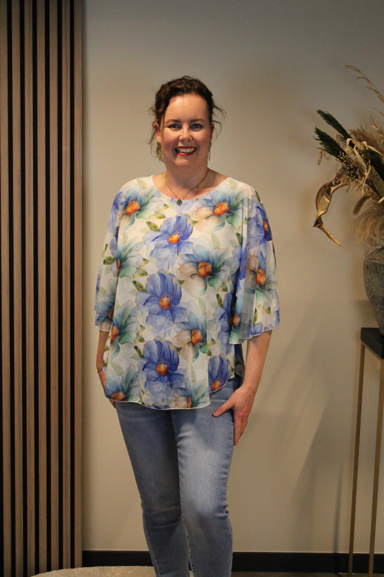 Belle | Bluse blau 36 bis 44