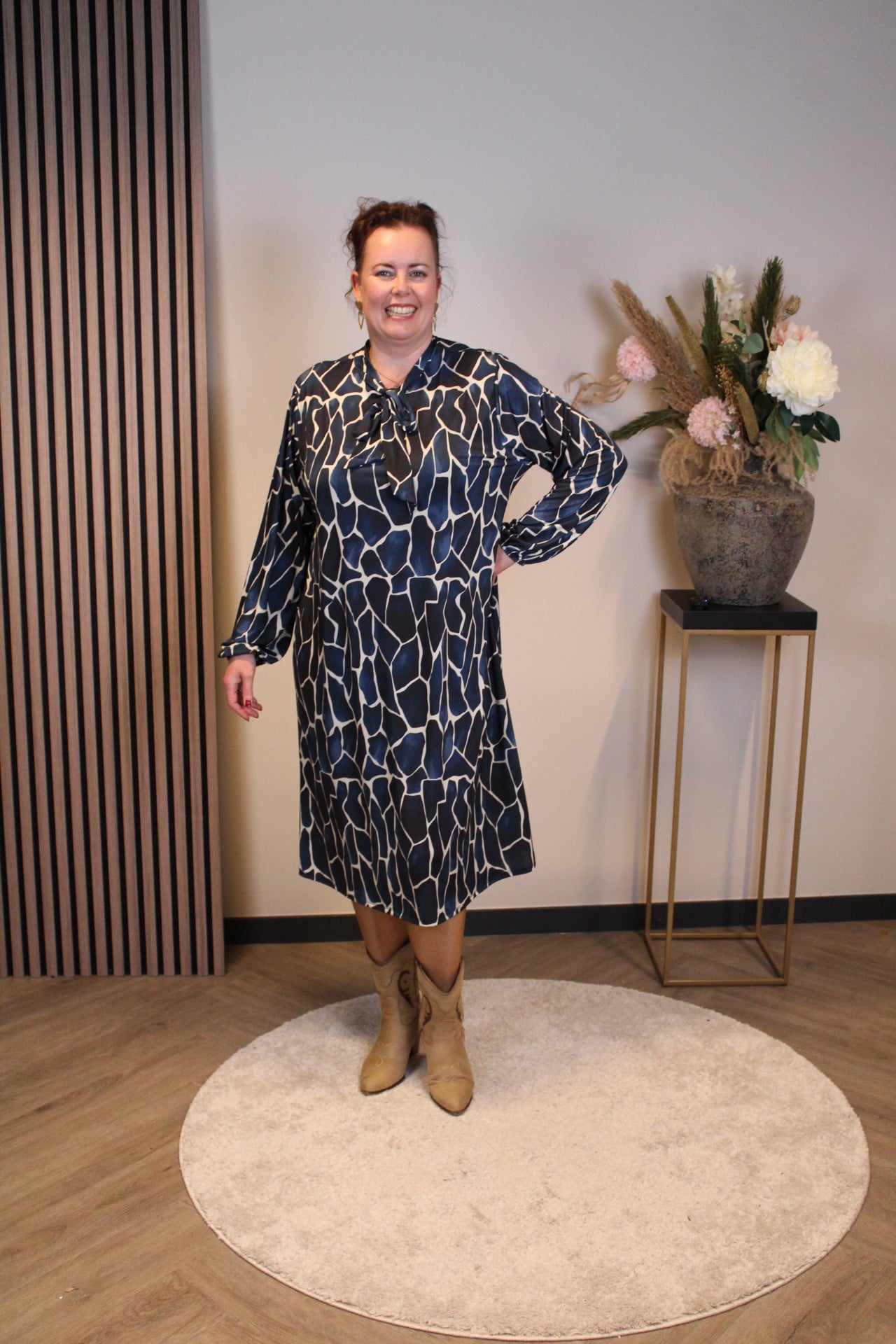 Dora | Bluse schwarz Langarm 52 bis 58