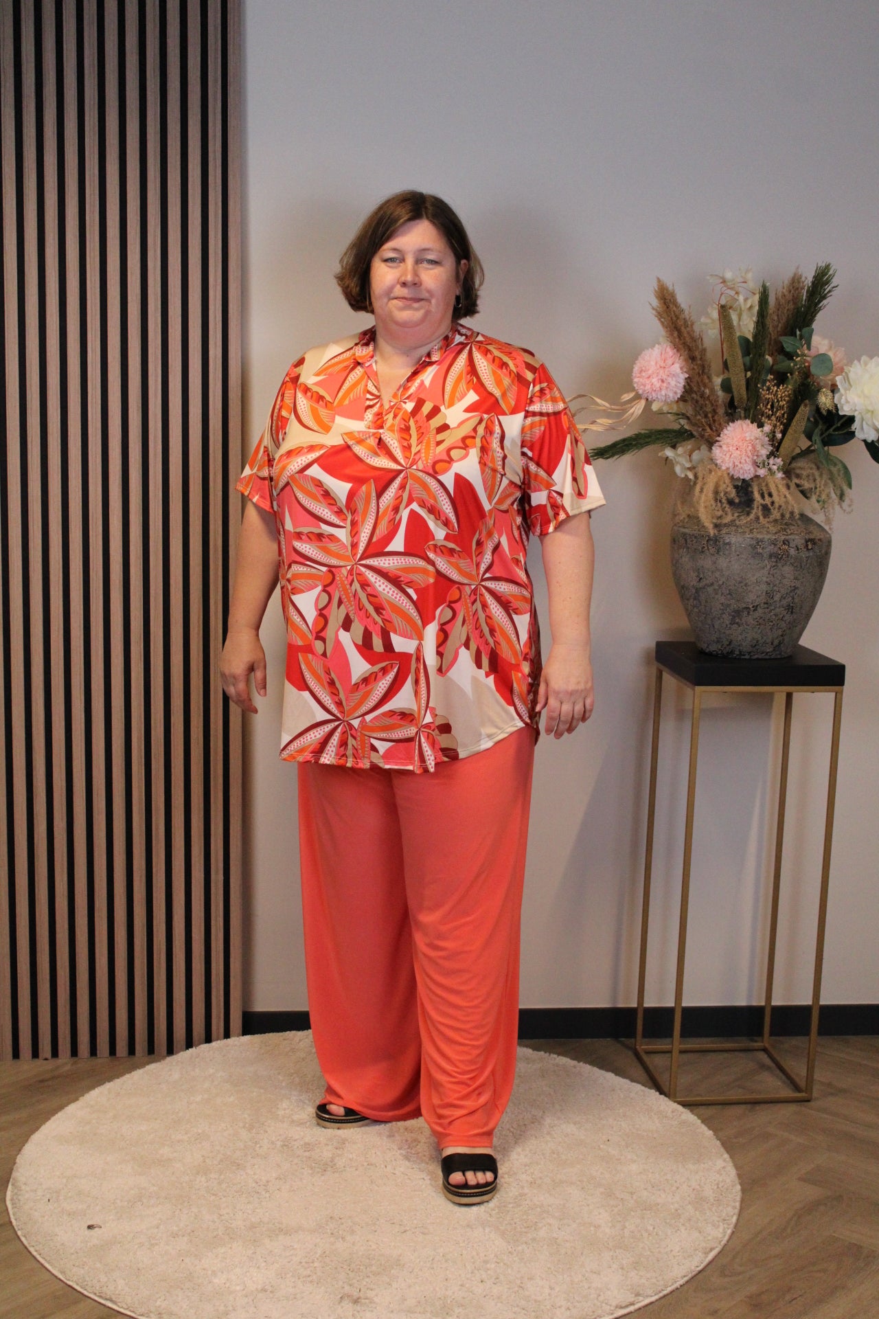 Dora | Bluse schwarz Langarm 52 bis 58