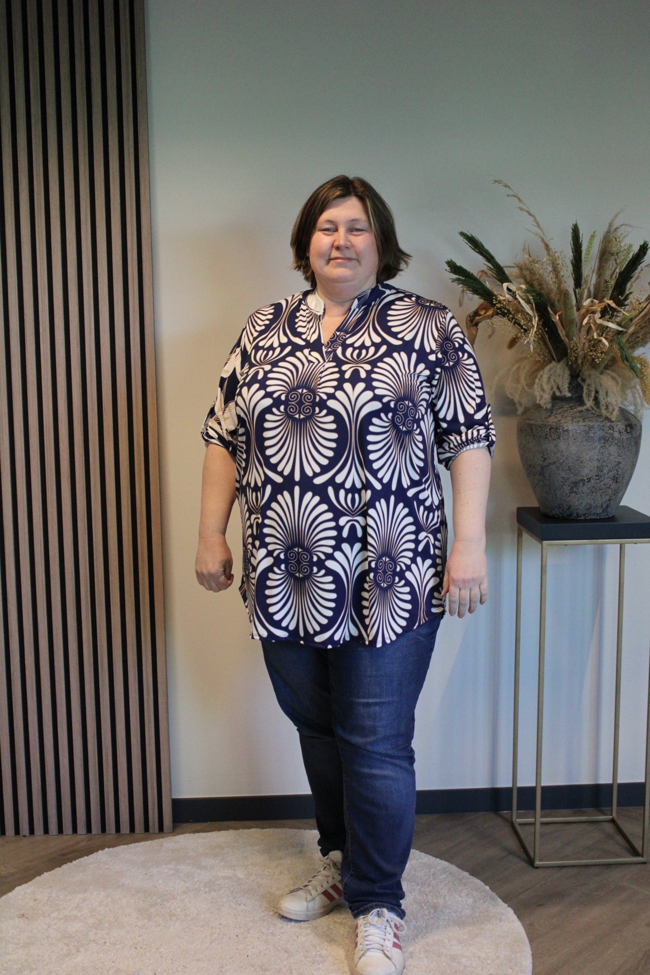 Renske | Bluse blau 52 bis 58