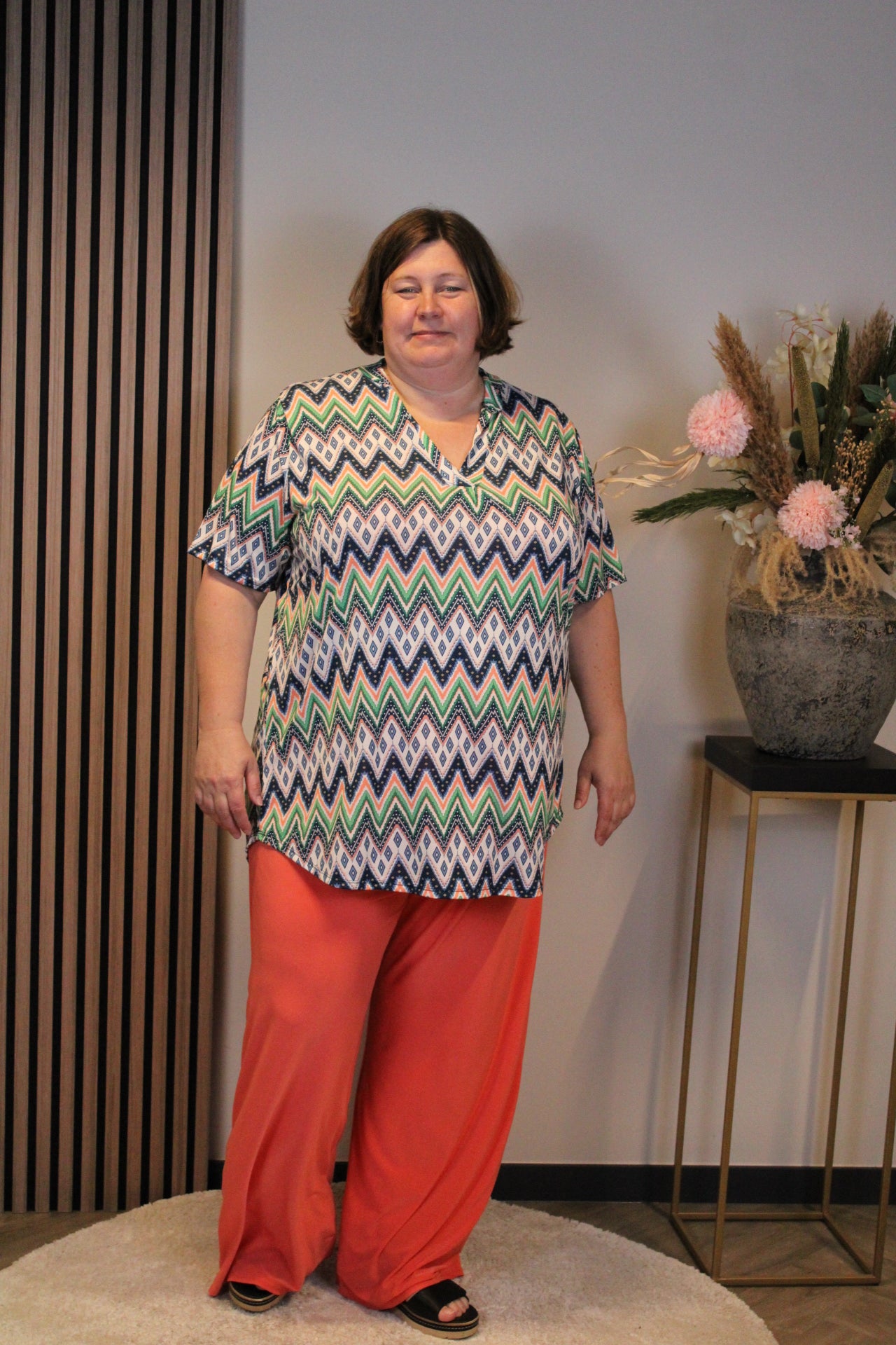 Dora | Bluse schwarz Langarm 52 bis 58