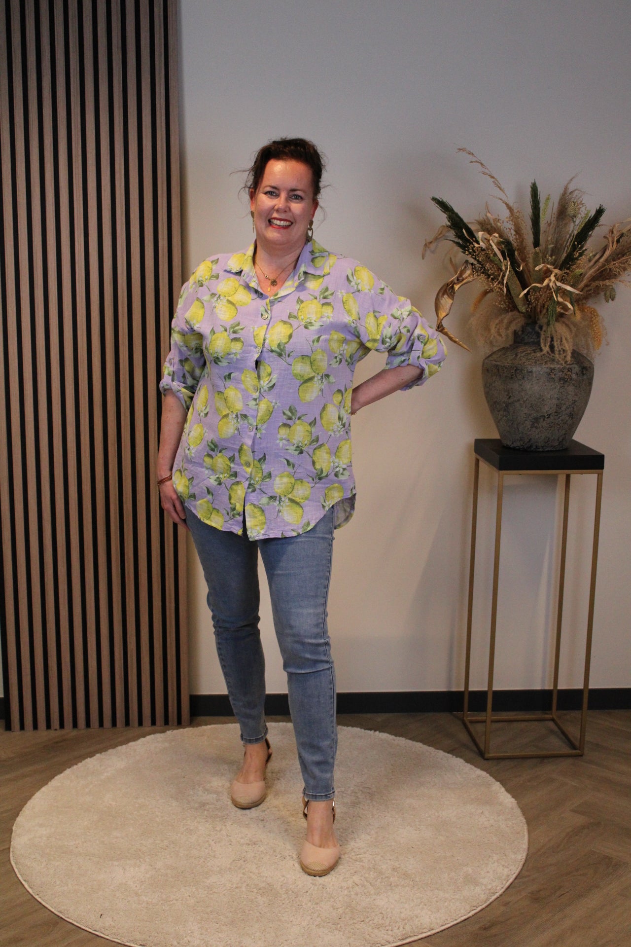 Zitrone | Bluse lila 38 bis 42