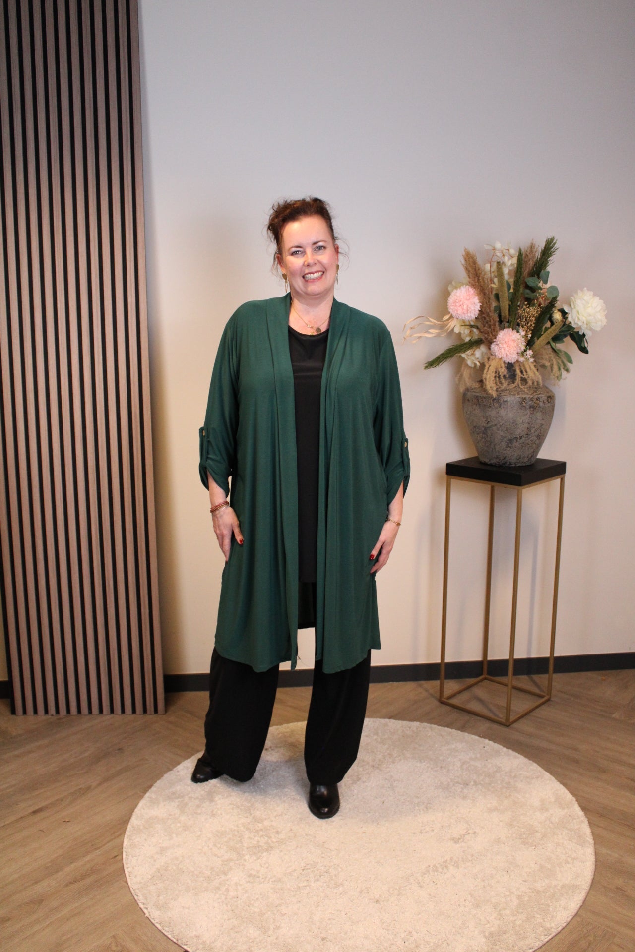 Sara | Bluse Langarm Grün 52 bis 58